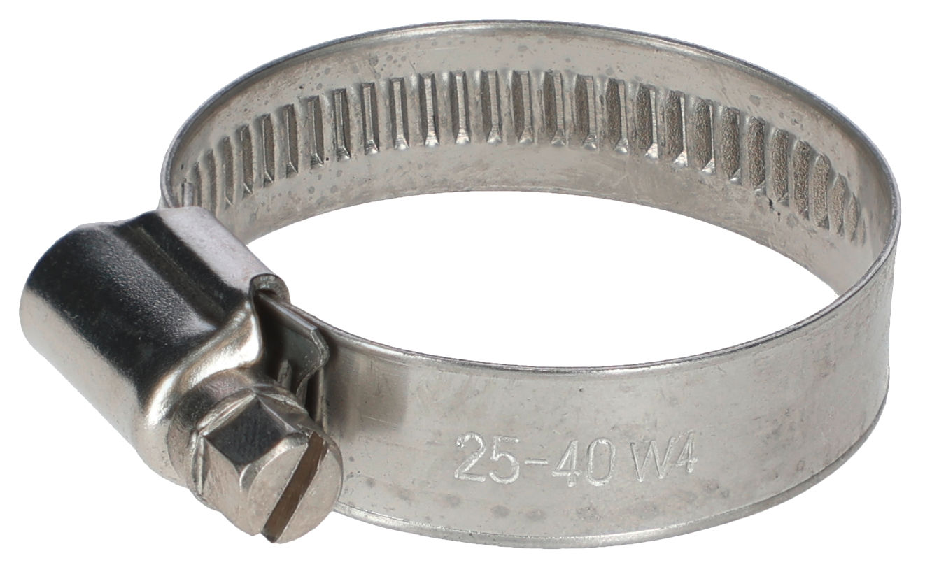 Schlauchschelle W4 12mm 25-40mm (1") Edelstahl