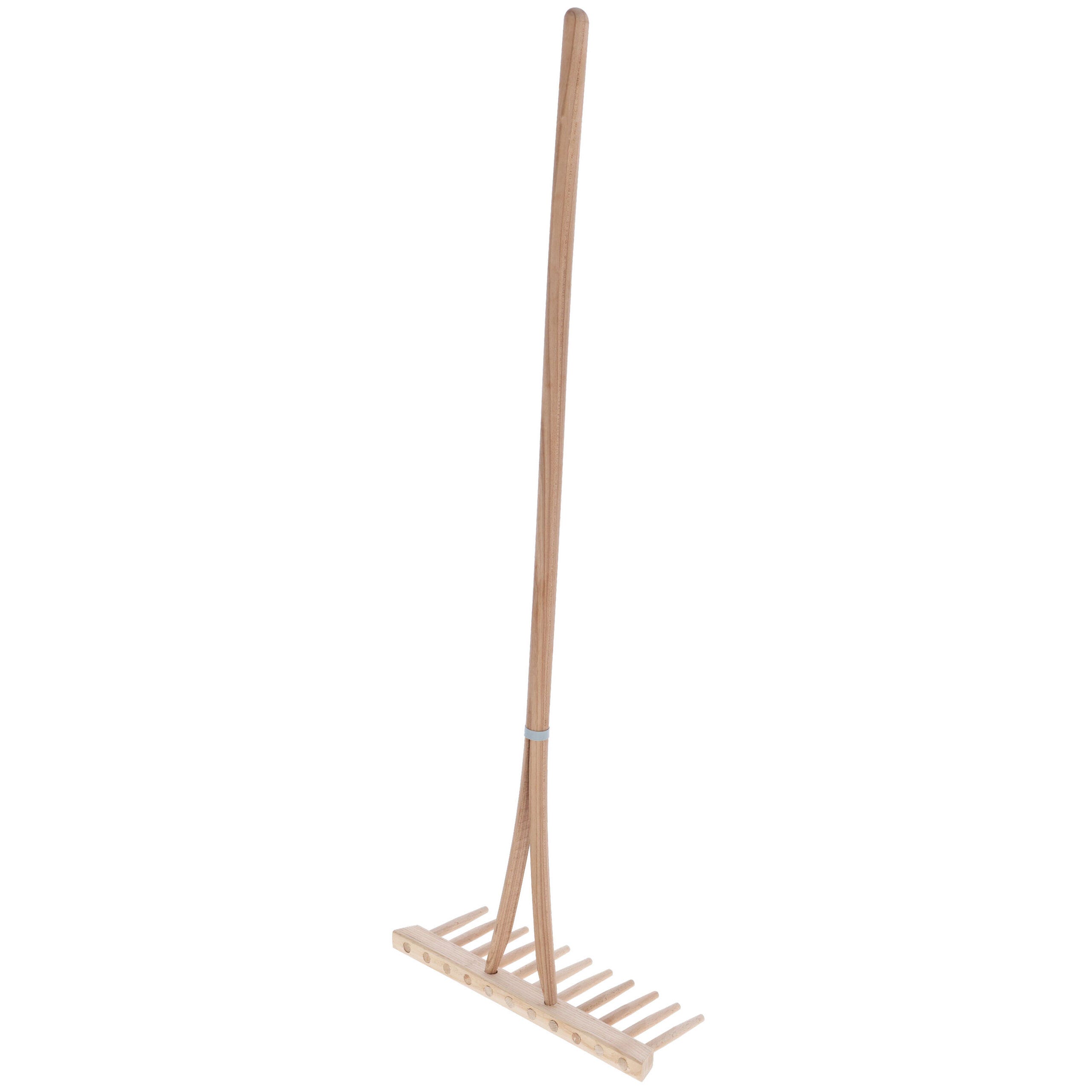 Holzrechen Mini mit Stiel