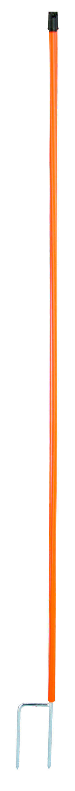 Ersatzpfahl 106 cm Doppelspitz für Geflügelnetze, orange