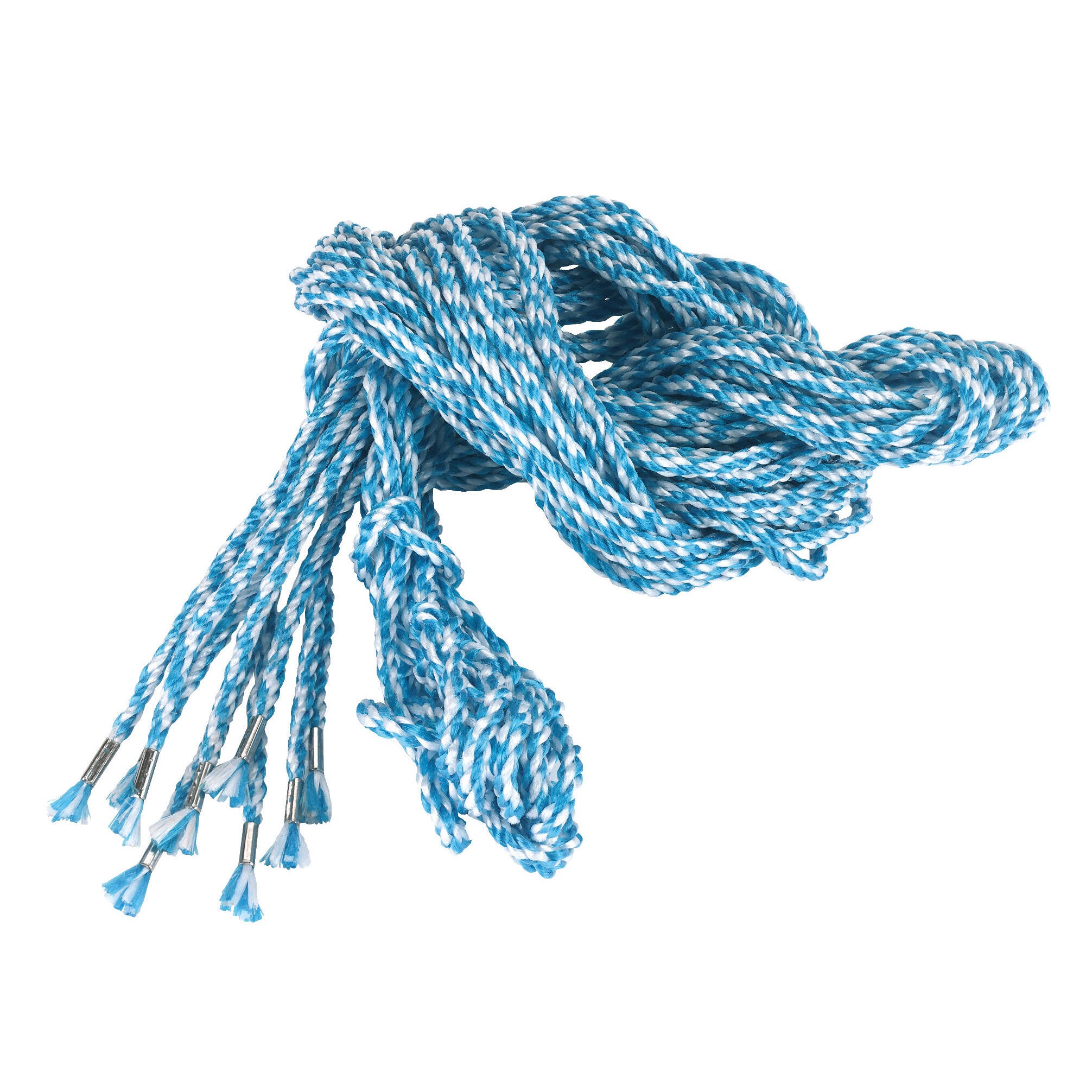 Gerüststrick 10-er Pack blau-weiß 2,5 m -- 8mm stark
