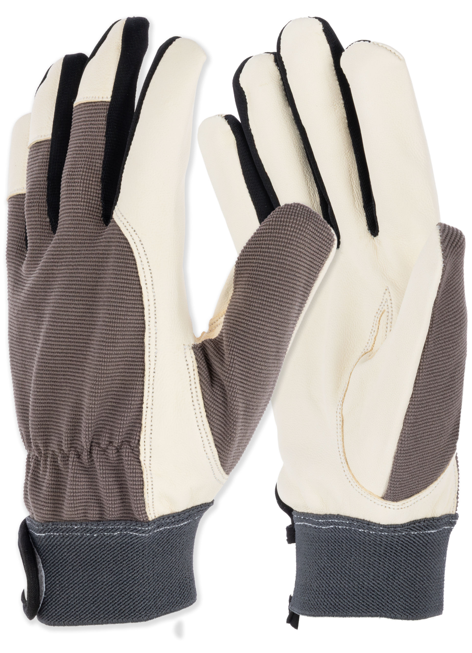 Handschuh Okuda II, 12/XXXL grau, Arbeit, Leder, SB-Ware