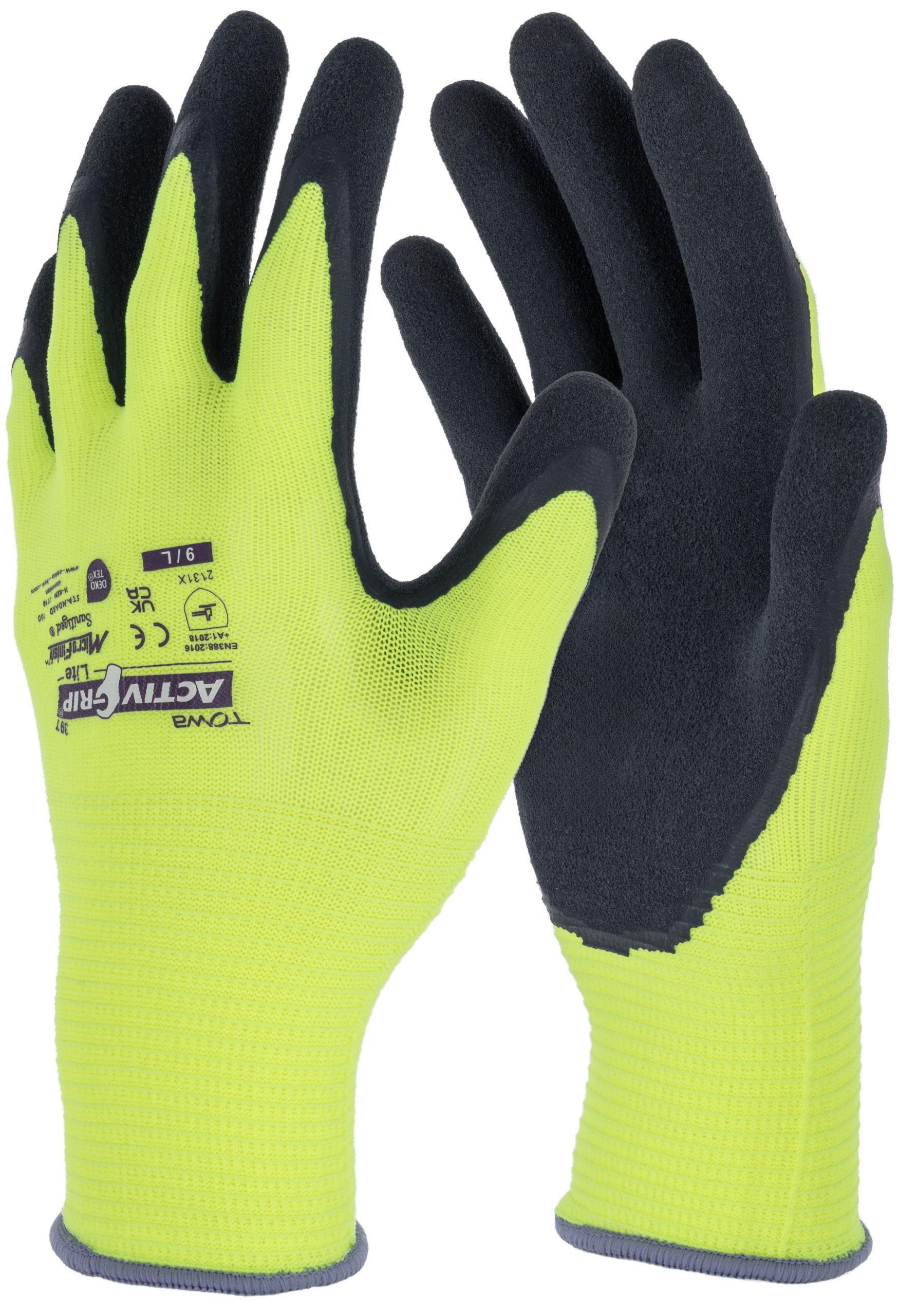 Handschuh ActivGrip Lite, 11/XXL gelb, Arbeit, SB-Ware