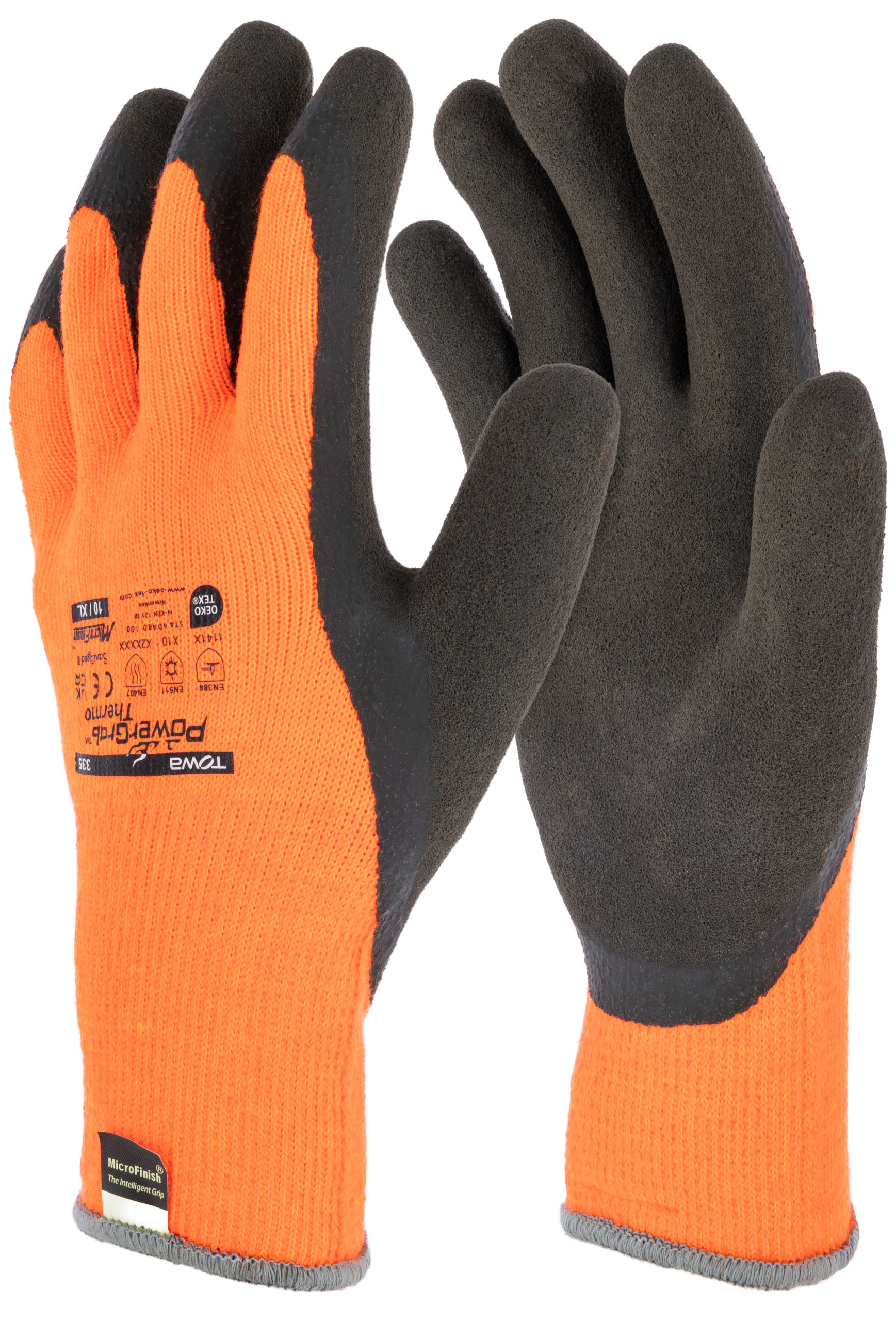 Handschuh PowerGrab Thermo, 7/S orange, Winter, SB-Ware