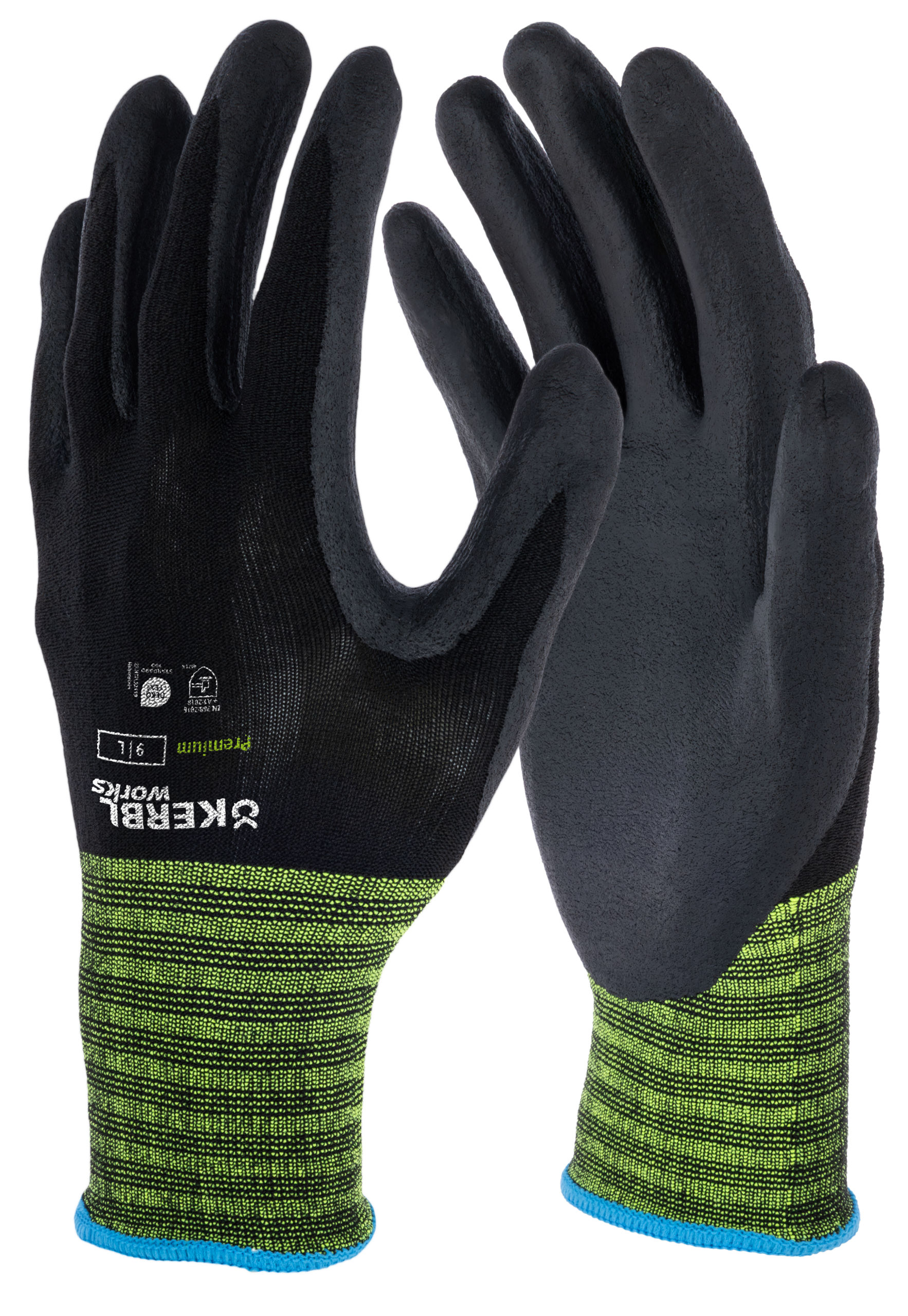 Handschuh Premium, 7/S schwarz, Arbeit, SB-Ware