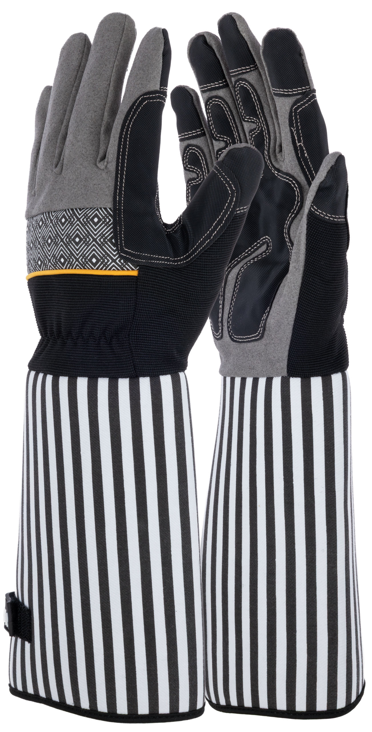 Handschuh Rose Garden, 10/XL schwarz/grau, Spezial, SB-Ware