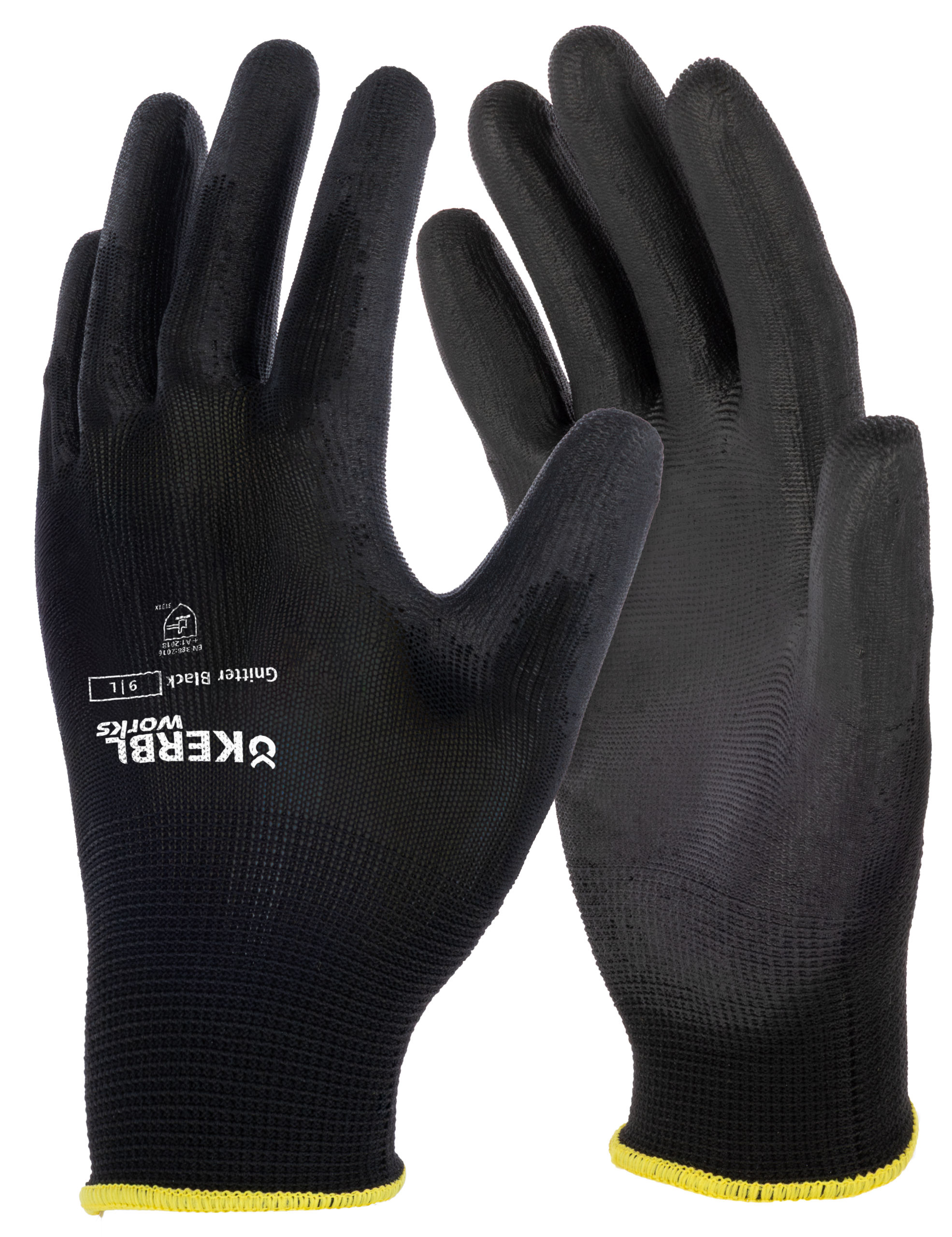 Handschuh Gnitter Black, 7/S schwarz, Arbeit, SB-Ware