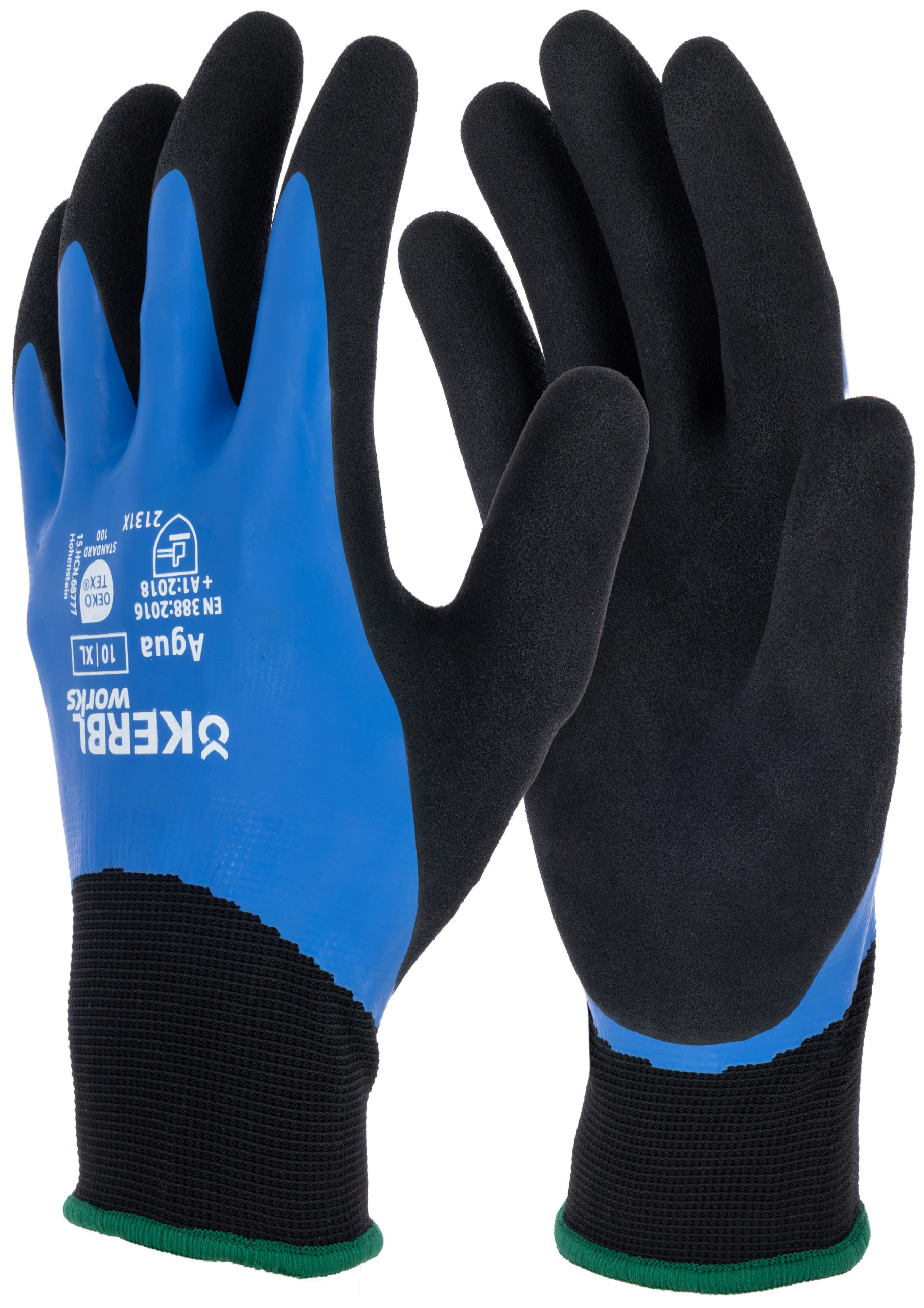 Handschuh Agua, 11/XXL blau/schwarz, Spezial, SB-Ware
