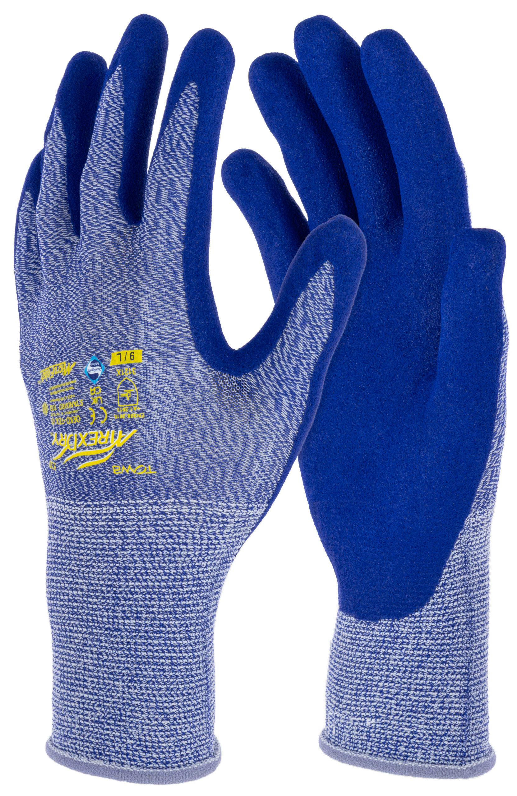 Handschuh AirexDry, 7/S blau, Arbeit, SB-Ware
