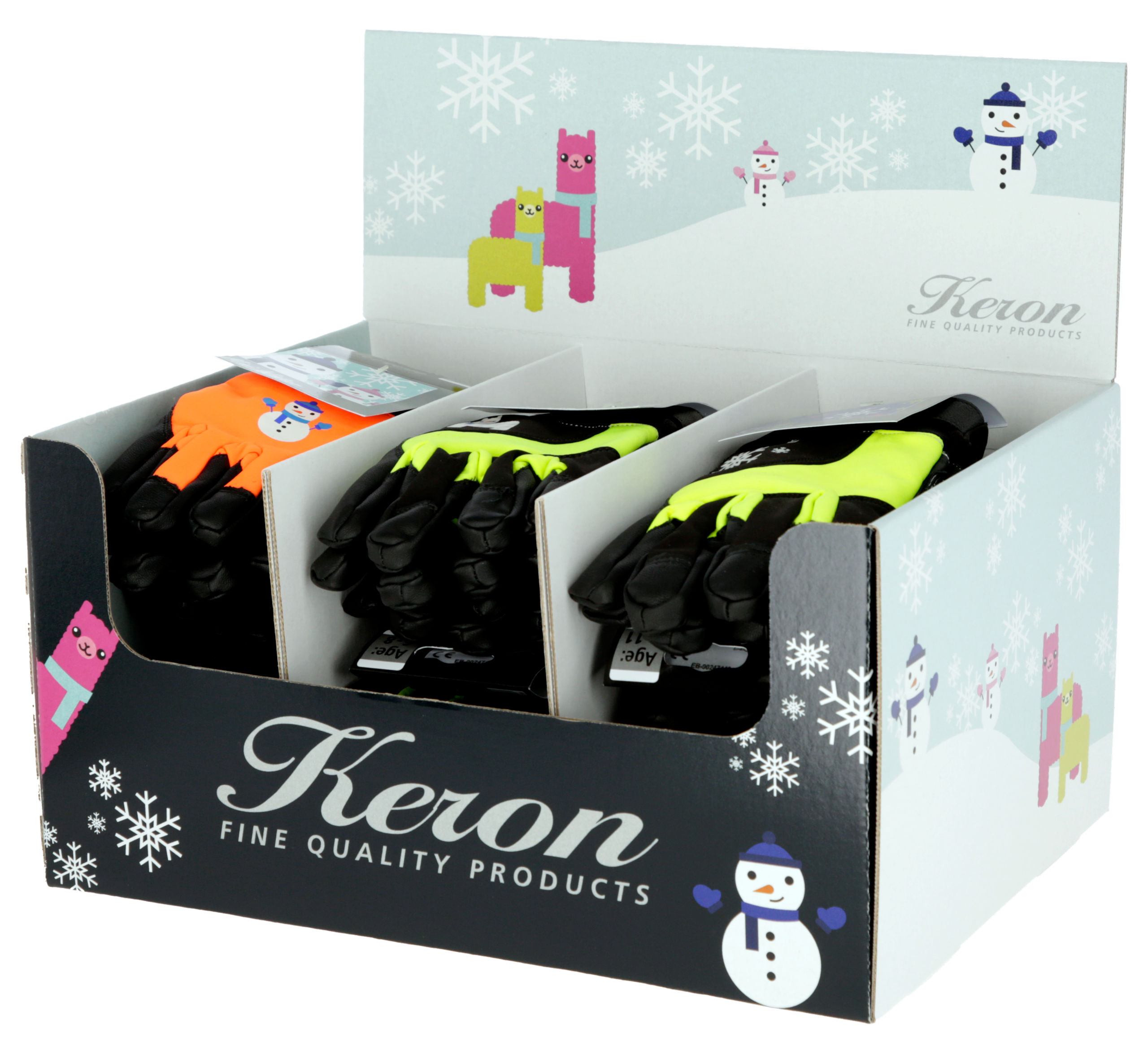 Thekendisplay Mini Winter Kinder, Winter 3x6 Paar