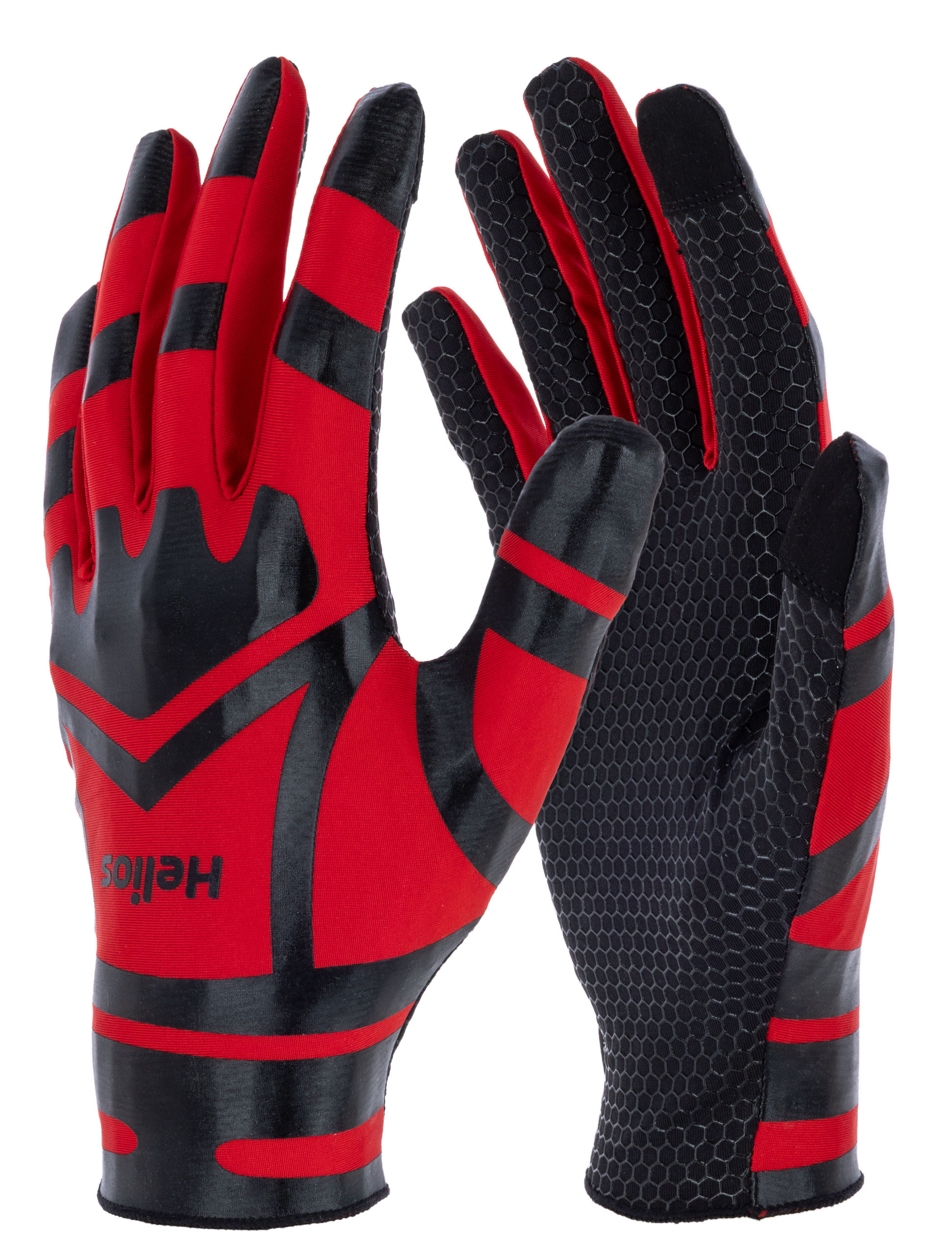 Handschuh Helios, 7/S schwarz/rot, Arbeit, SB-Ware