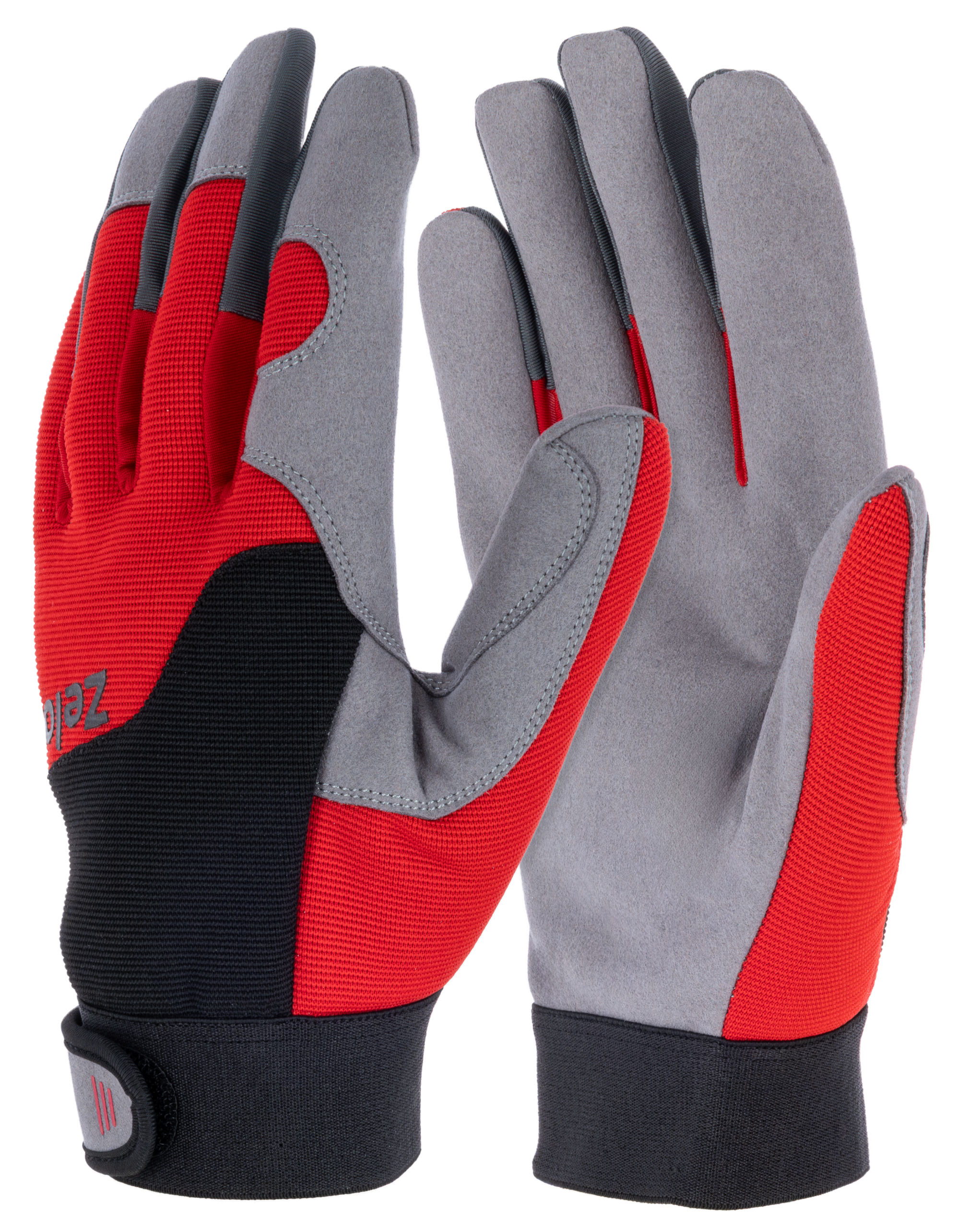 Handschuh Zelos, 10/XL schwarz/rot, Arbeit, SB-Ware