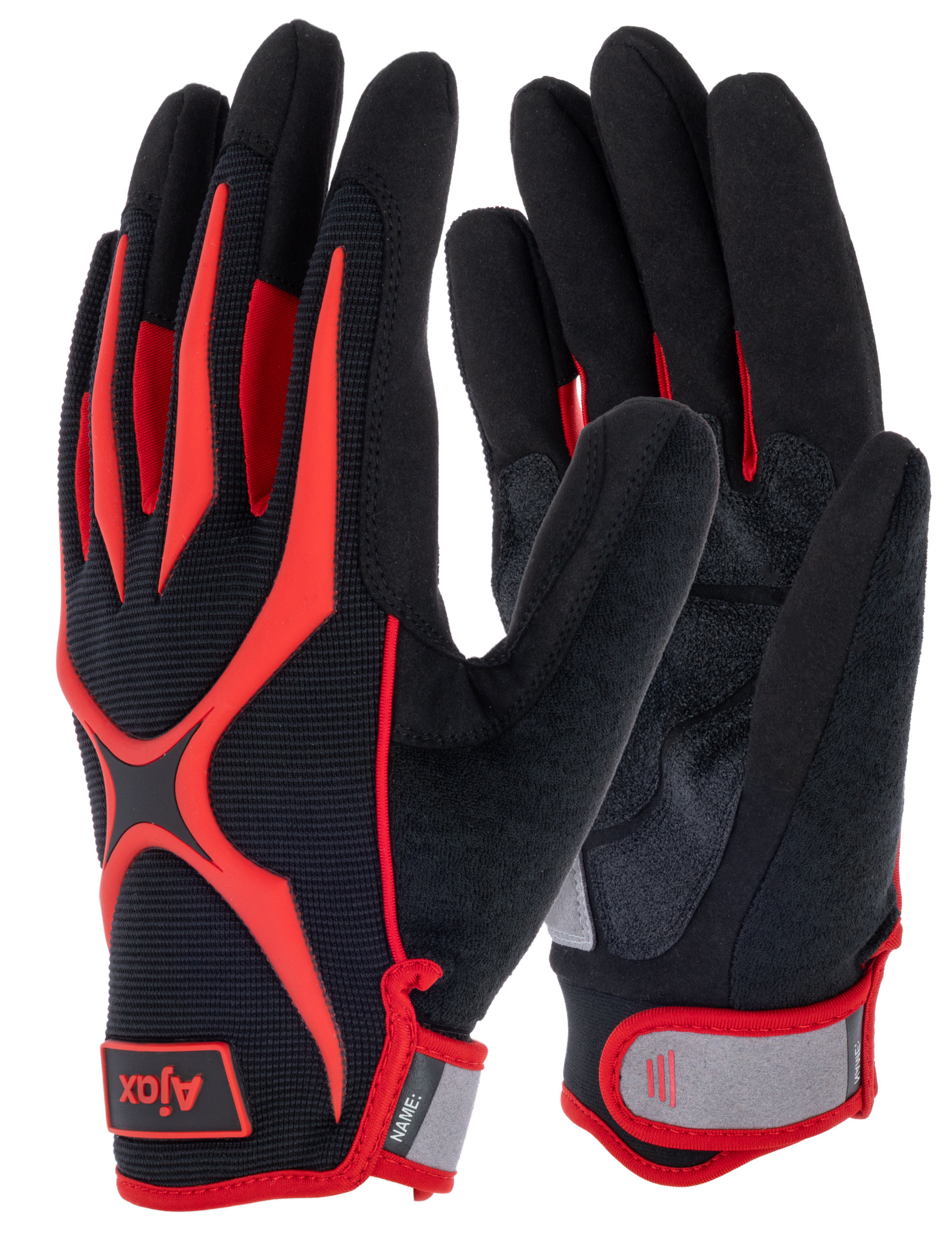 Handschuh Ajax, 10/XL schwarz/rot, Arbeit, SB-Ware