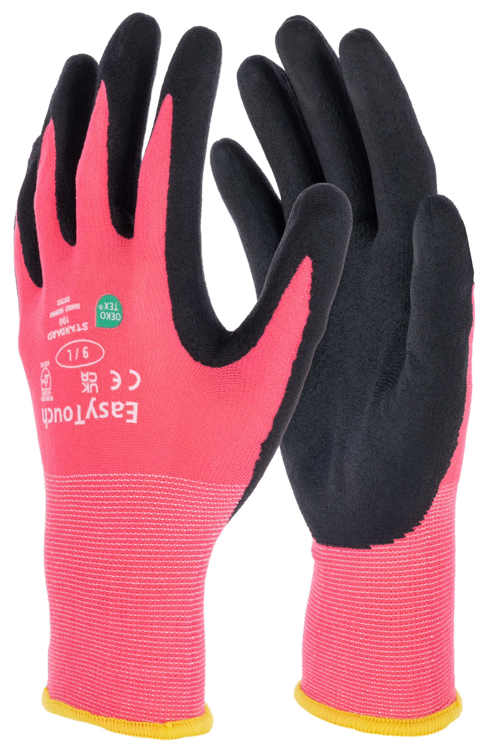 Handschuh EasyTouch, 9/L pink, Arbeit, SB-Ware
