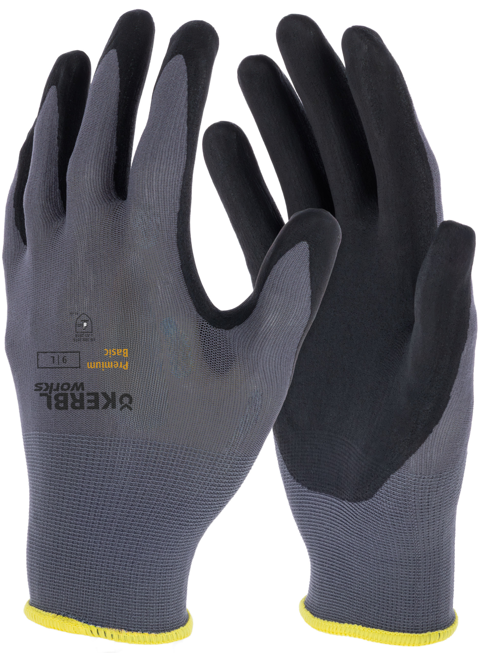 Handschuh Premium Basic, 8/M grau, Arbeit, SB-Ware