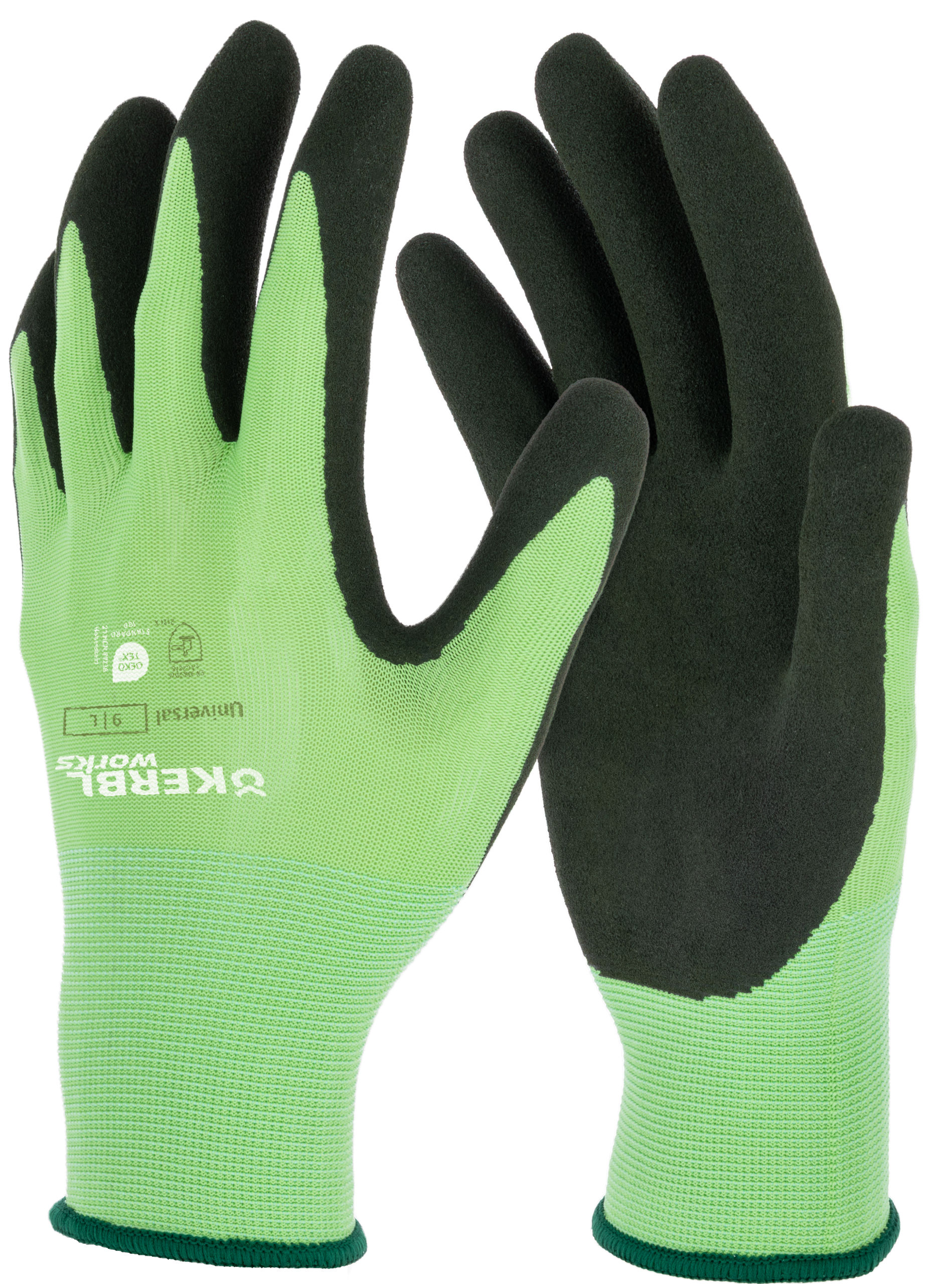 Handschuh Universal recycled, 10/XL grün, Arbeit, SB-Ware