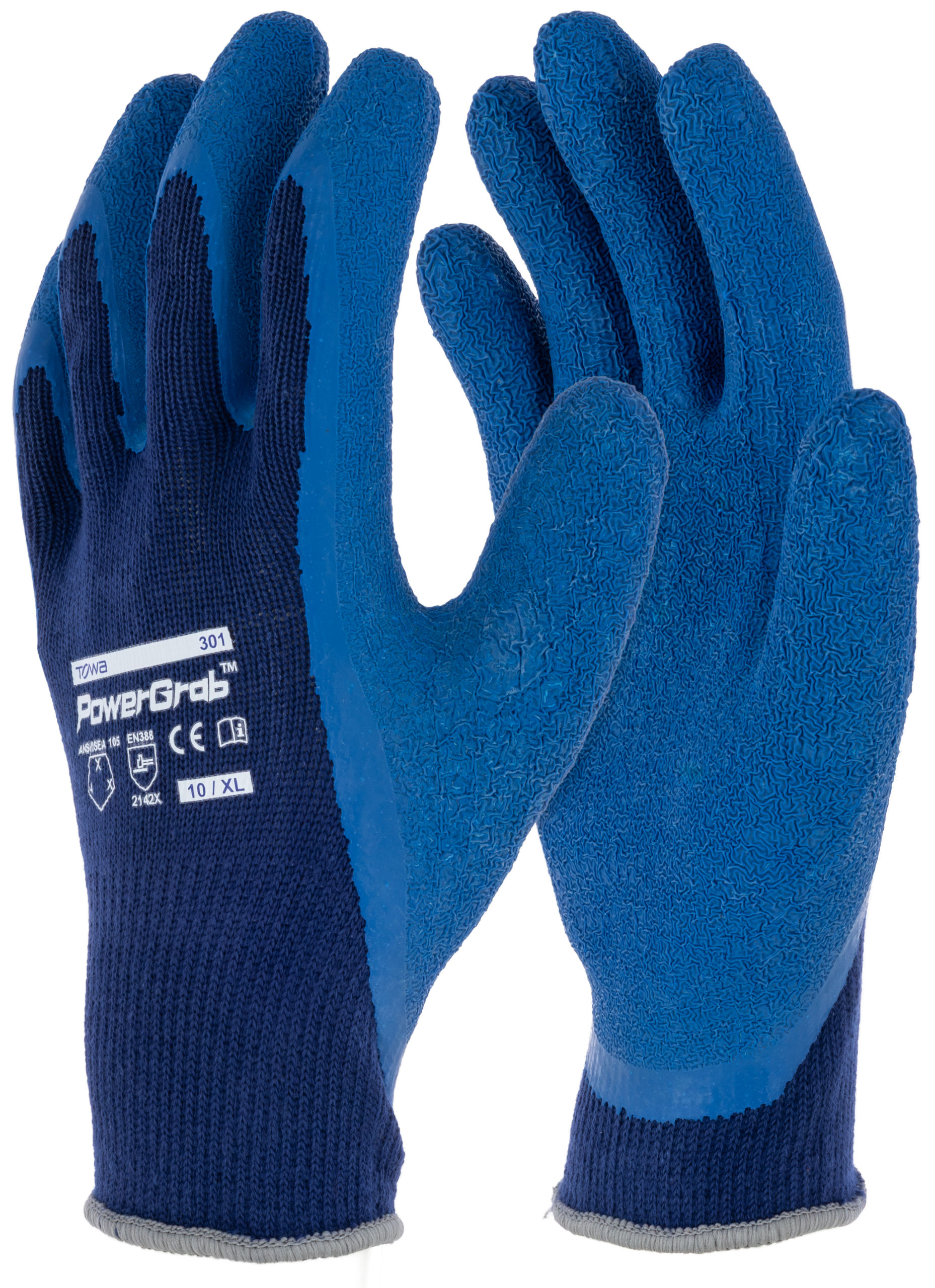 Handschuh PowerGrab 301, 11/XXL blau, Arbeit, SB-Ware