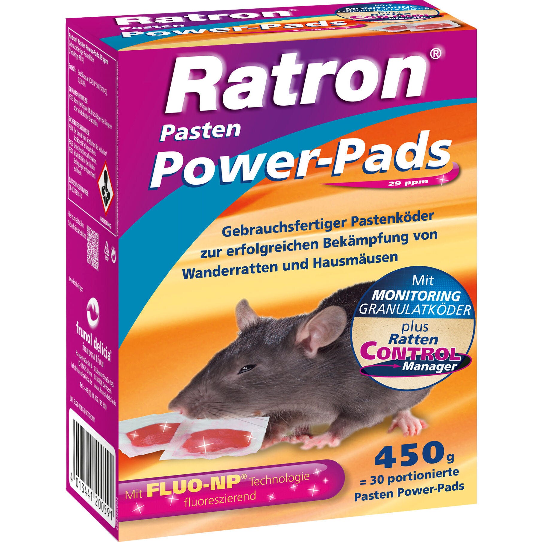 Ratron Pasten Power-Pads 29 ppm 450 g