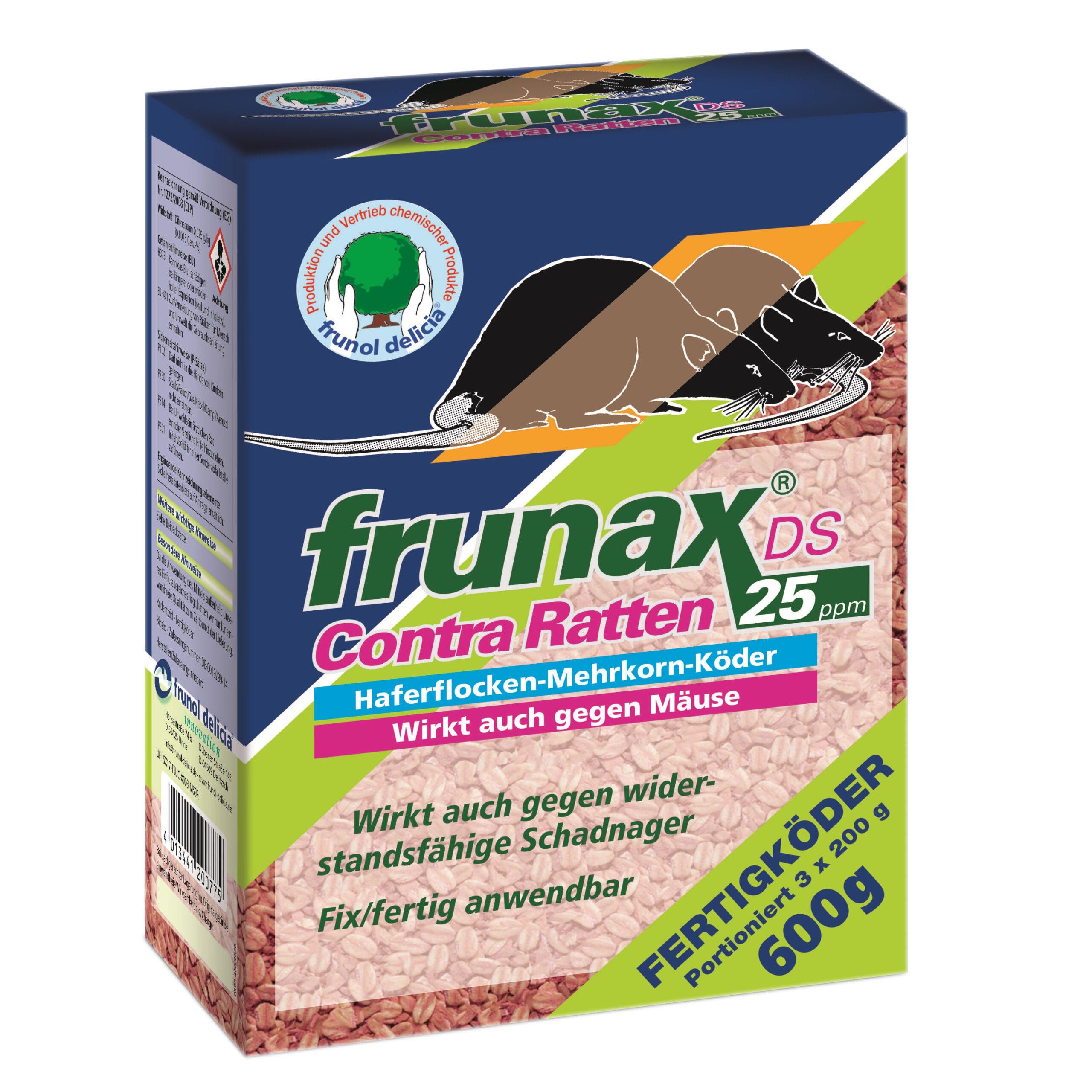frunax DS Contra Ratten 25 ppm (3 x 200 g)