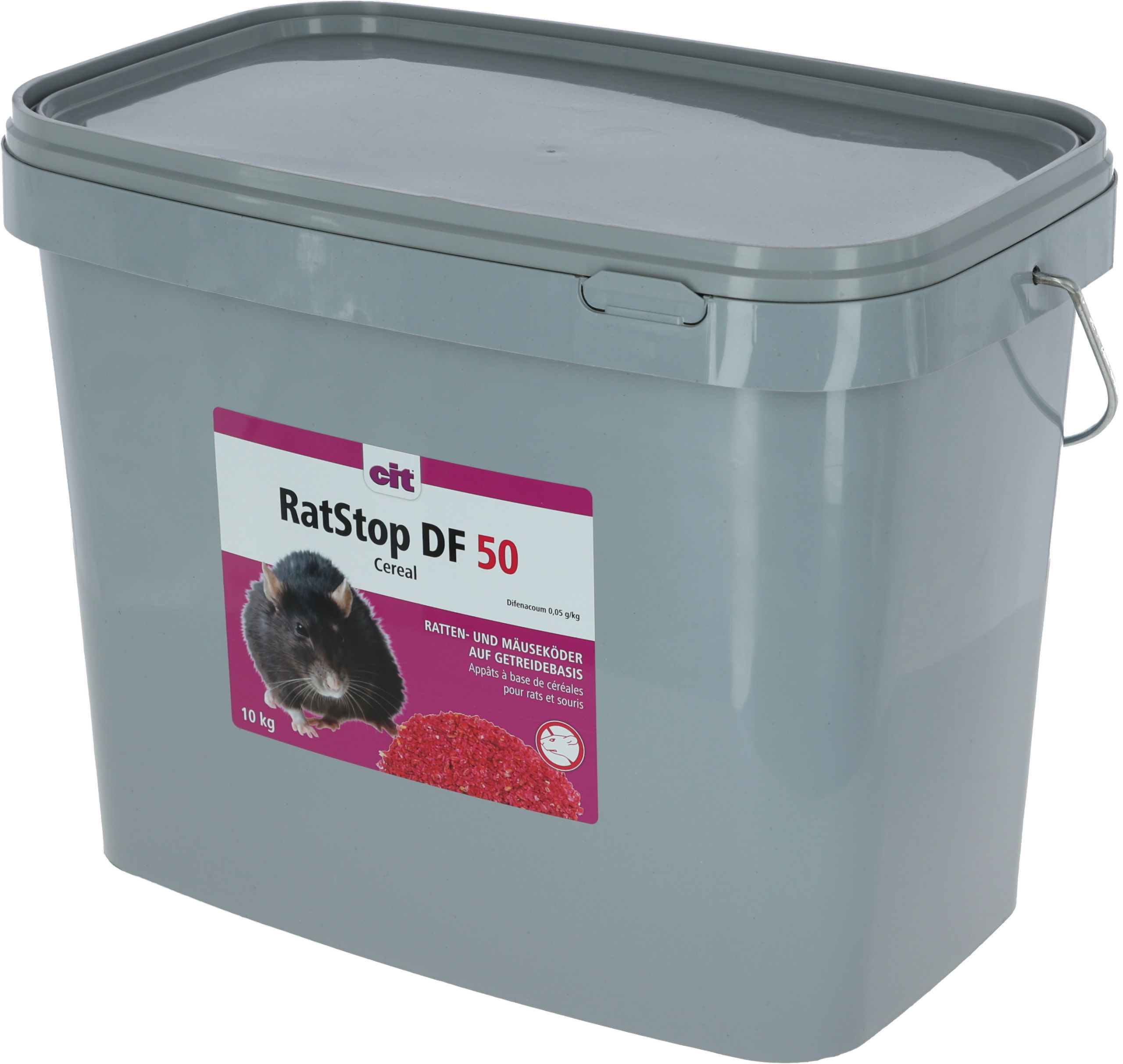 RatStop DF 50 Cereal 10kg-Eimer, Difenacoum