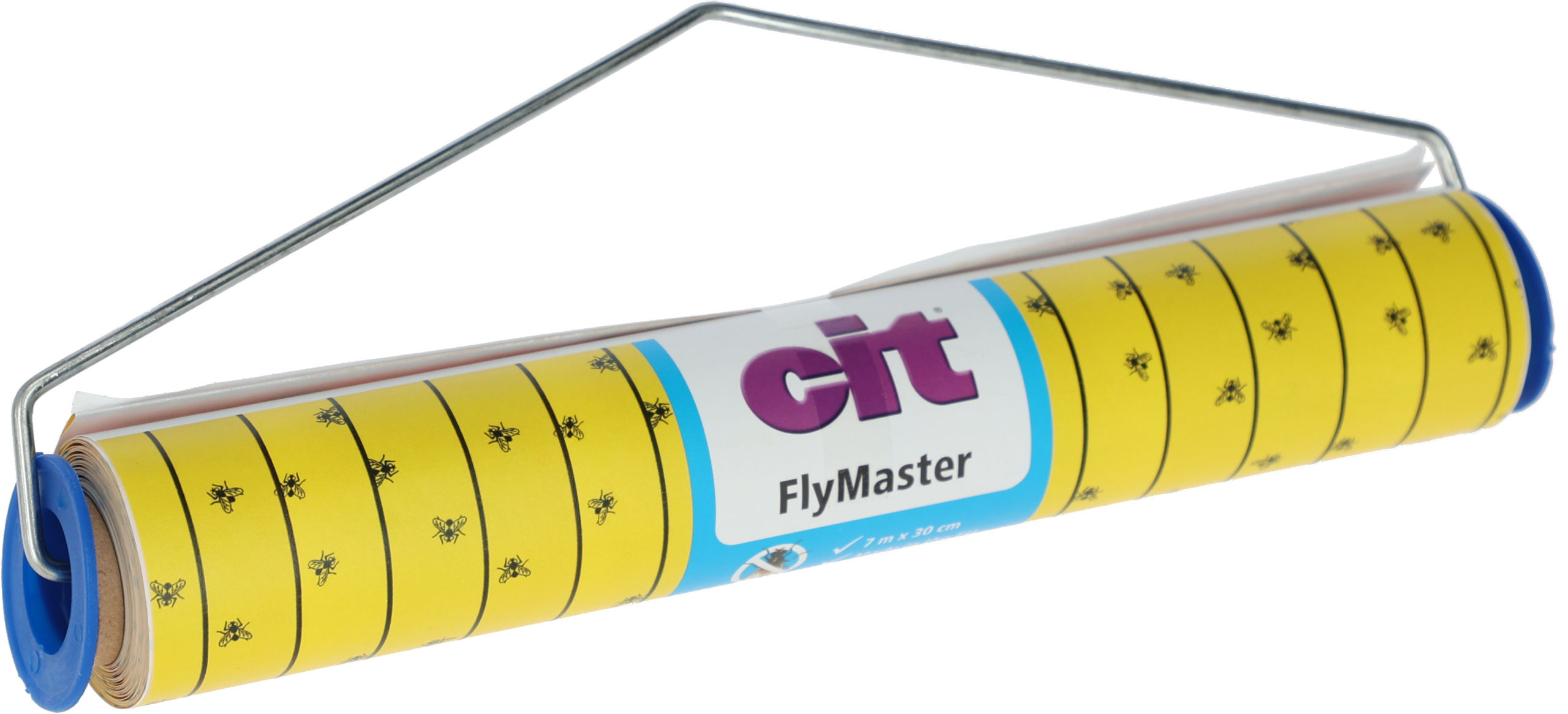 Stall-Fliegenrolle mit Halter, 7mtr.