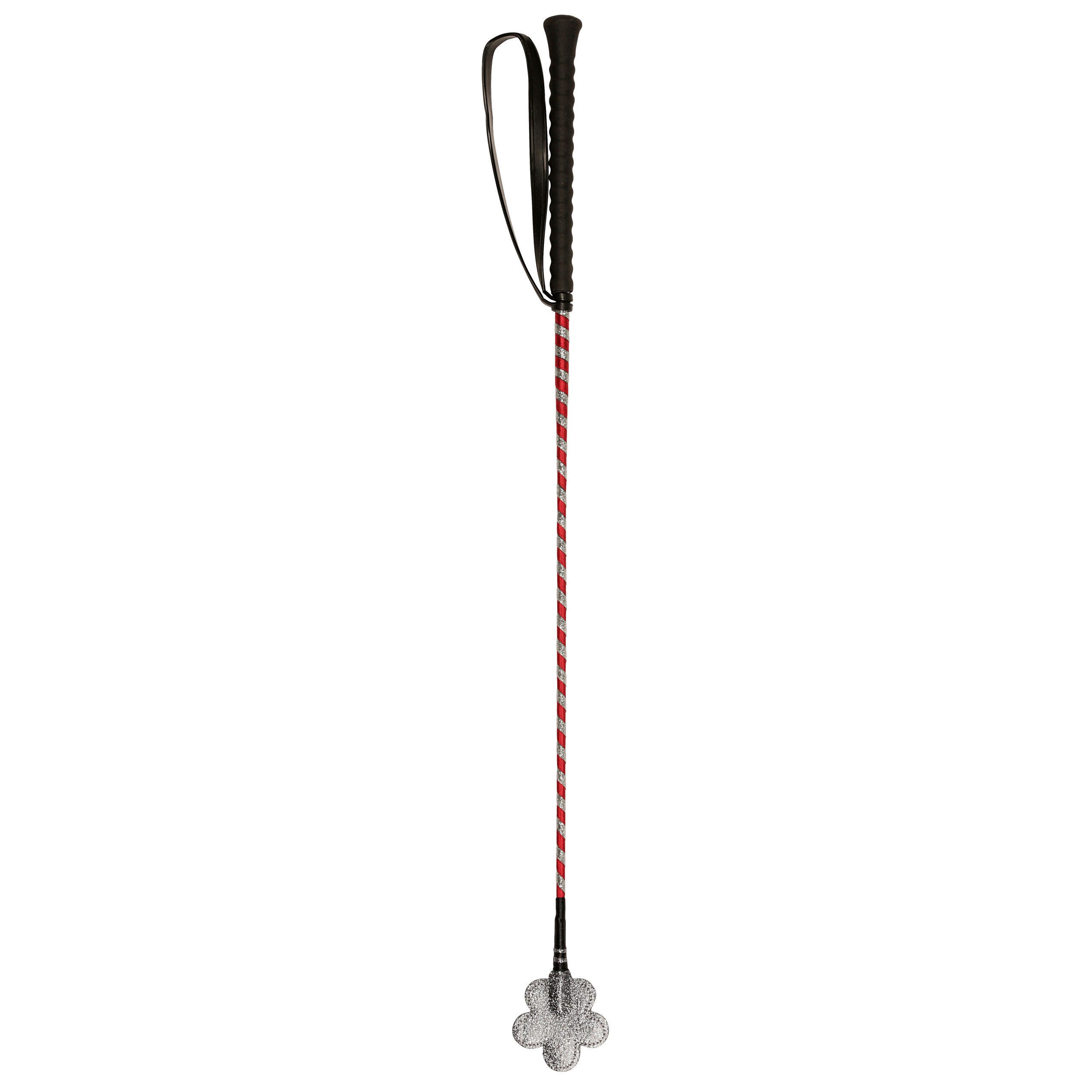 Springgerte, 65 cm, Pink-silber, mit Klatsche