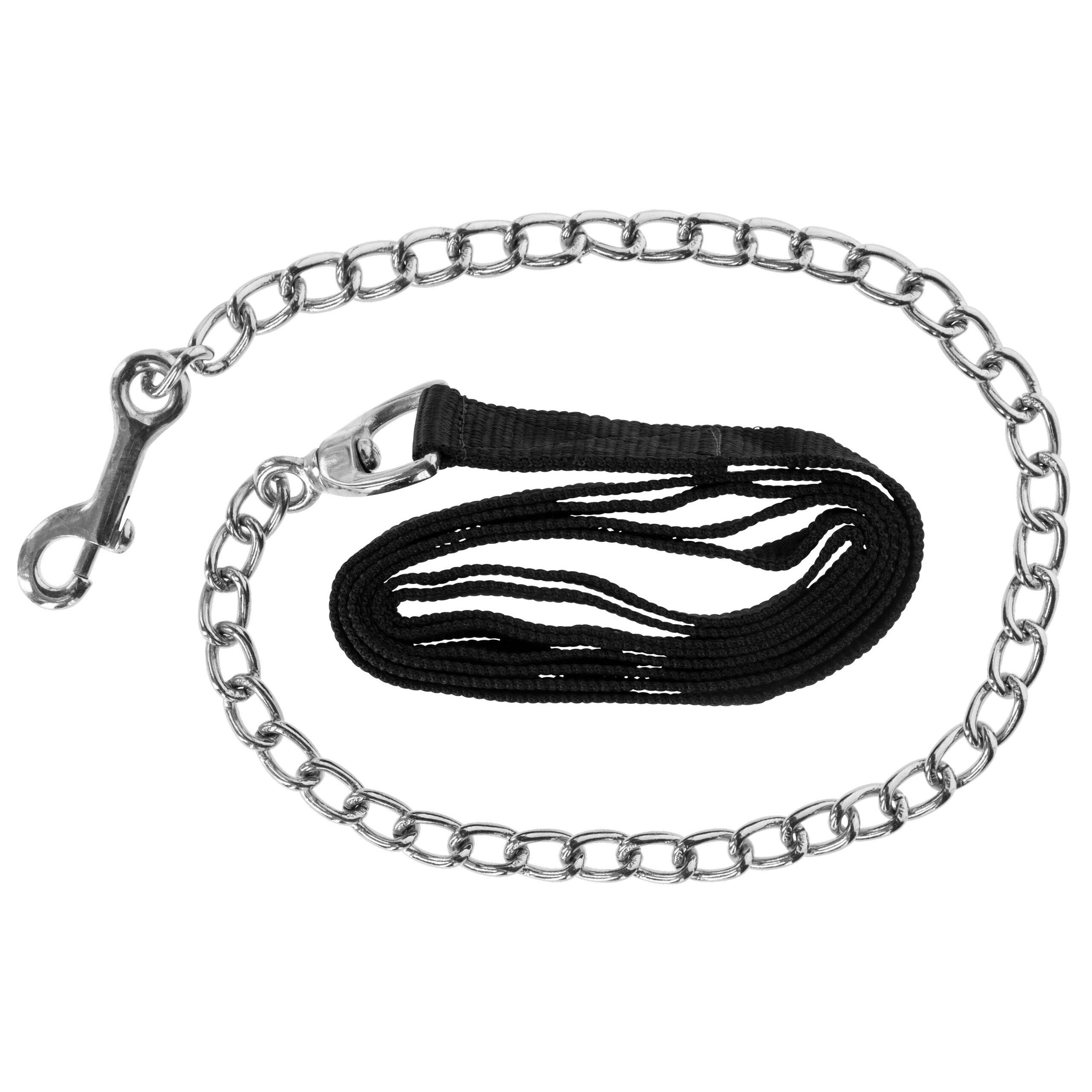 Führleine mit Kette, schwarz, 250cm