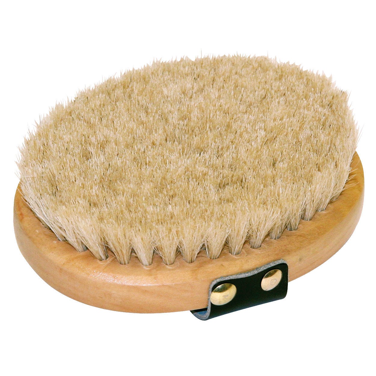 Schmusebürste (oval) mit Holz- rücken, Rosshaar
