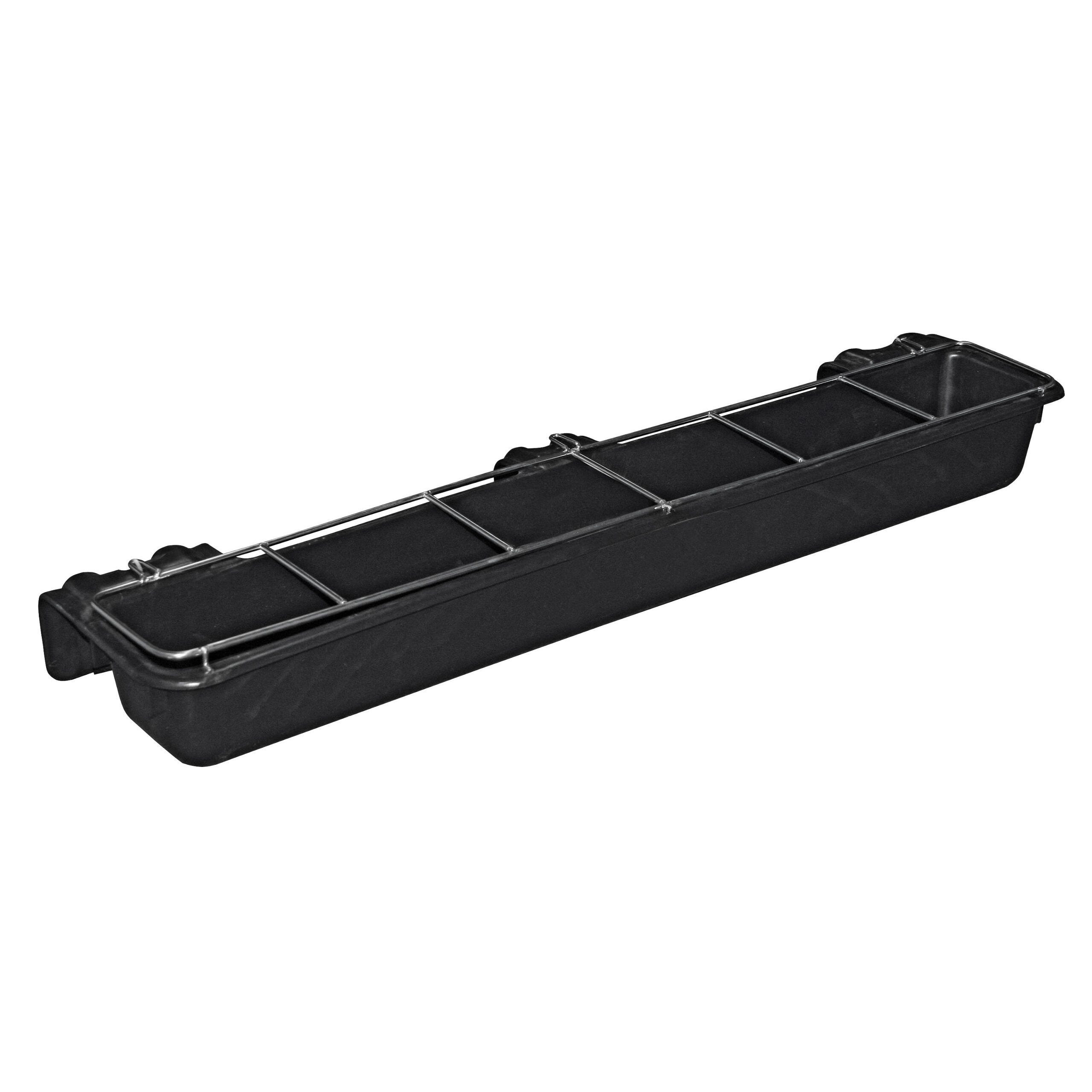 Langfuttertrog, 9l mit Freßgitter, 96cm breit