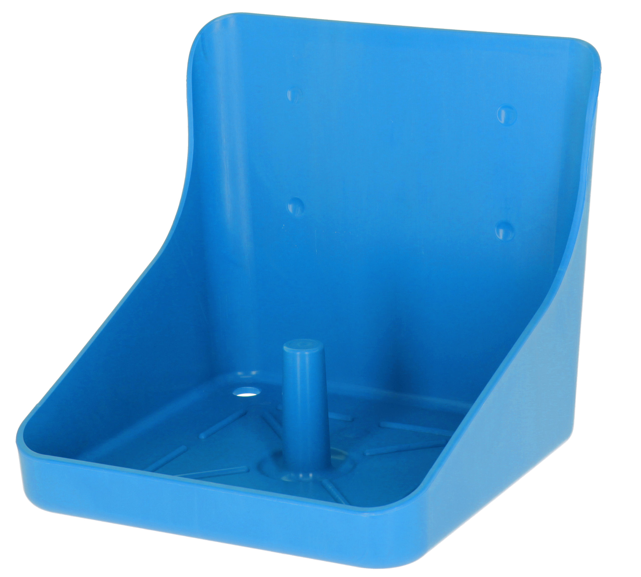 Lecksteinhalter Royal-Blau Kunststoff, eckig