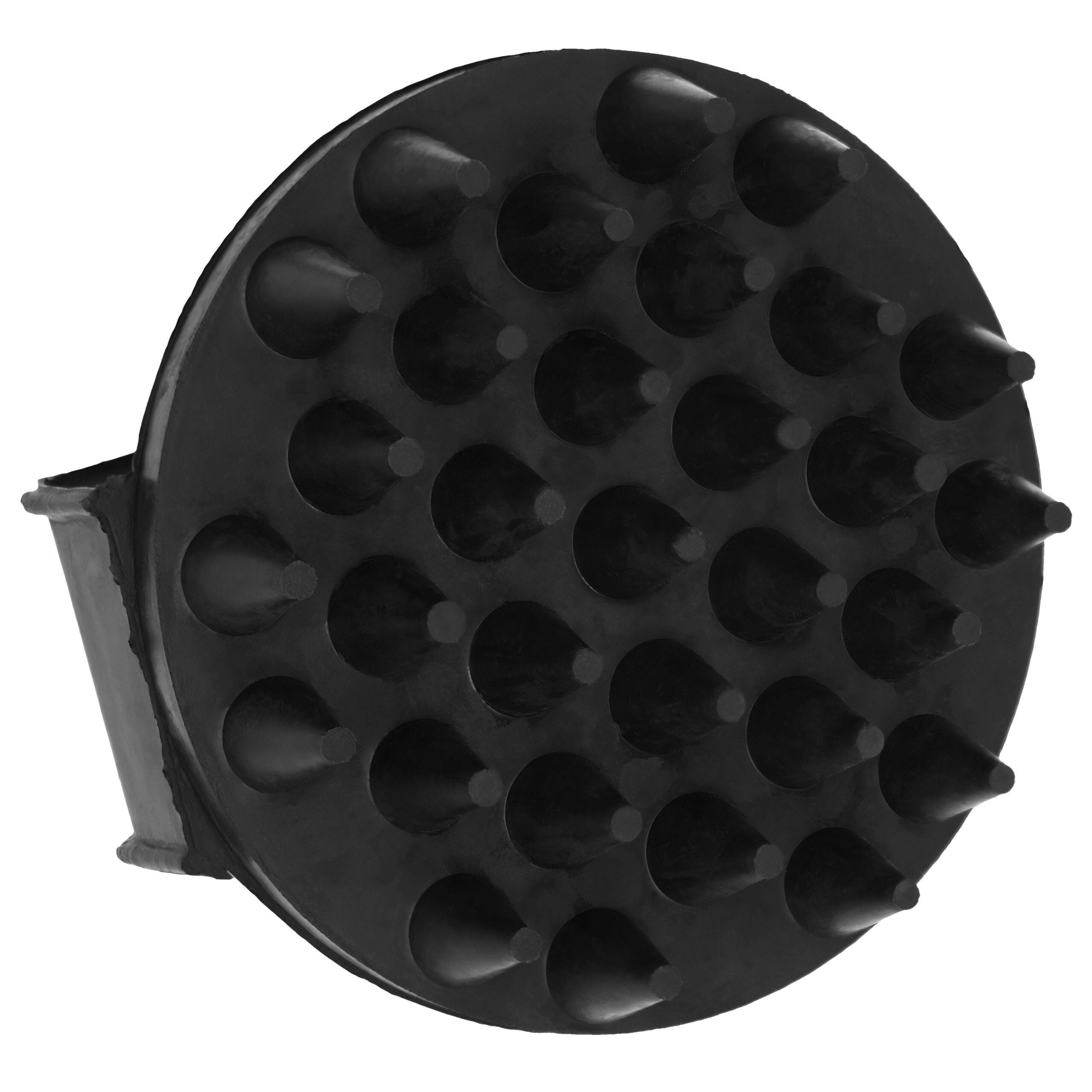 Gumminoppenstriegel, schwarz