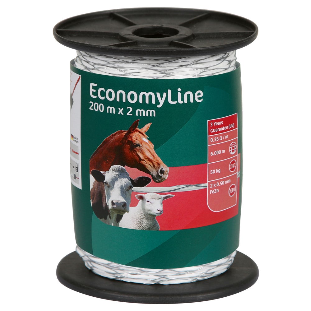 PE-Litze X-winding 400m, 2mm, 2x0,50 FeZn