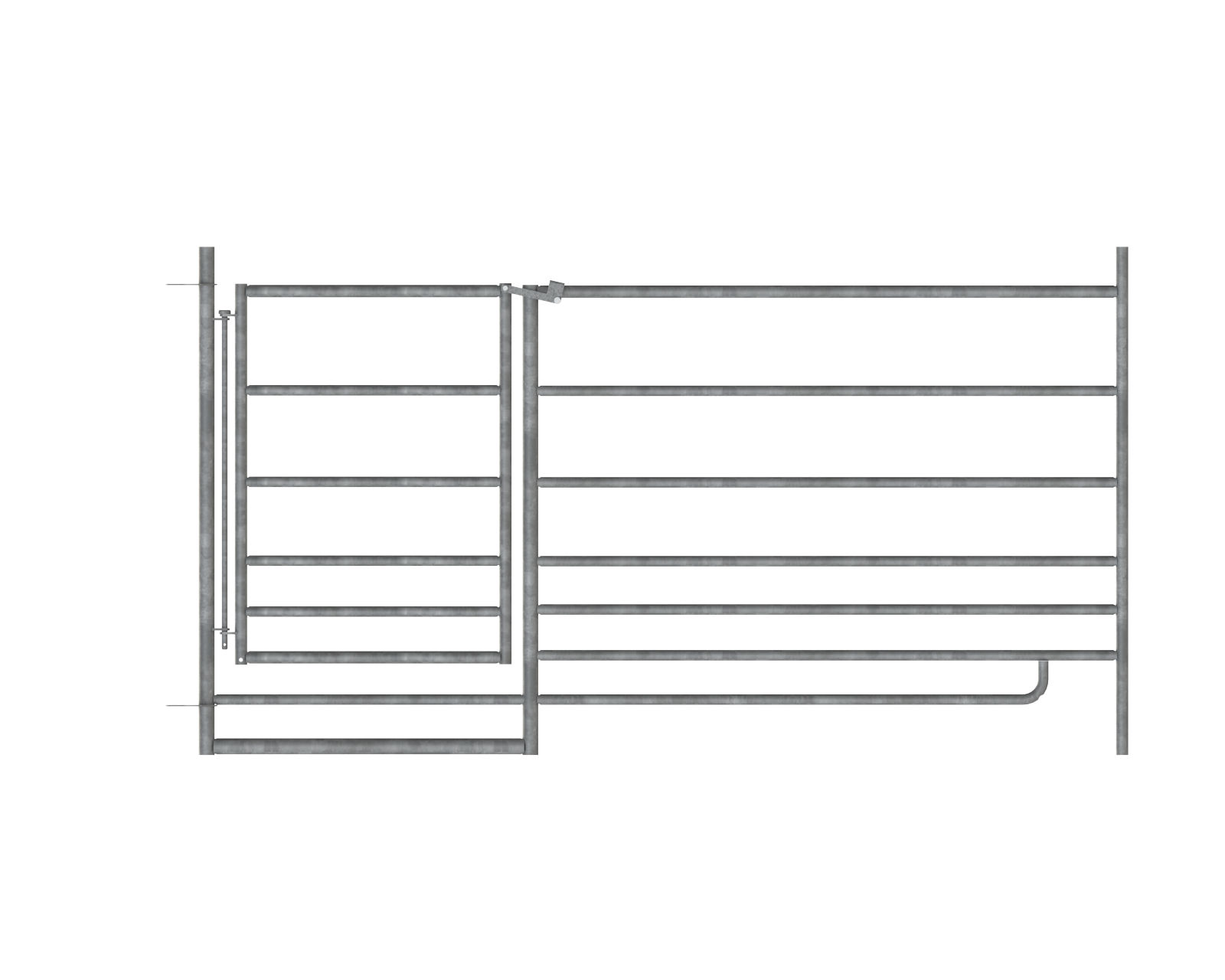 Schafpanel 1,83m mit Tor, Höhe 0,92m - feuerverzinkt