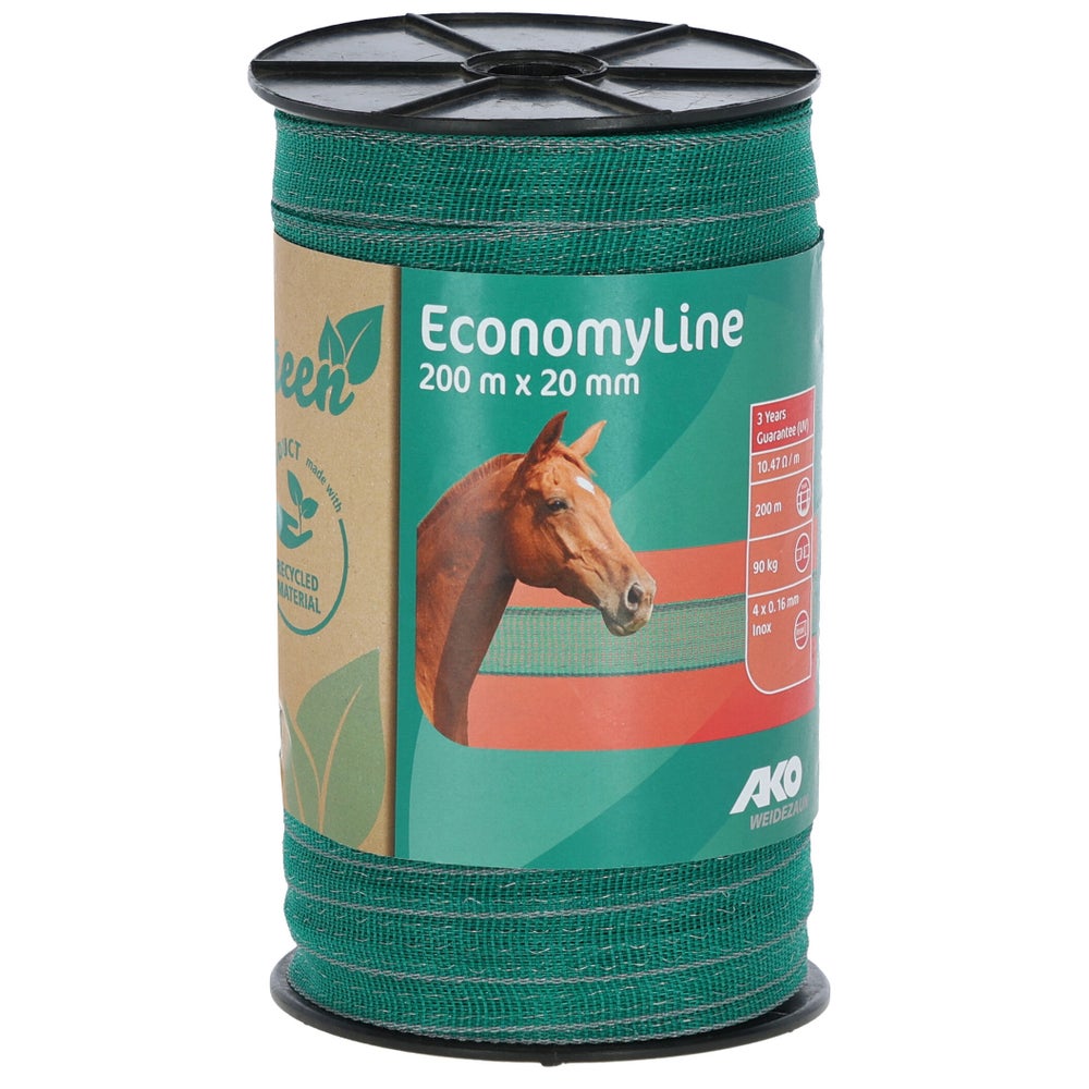 Band EconomyLine, 200m, 40mm grün/grau, 8x0,16mm SSW