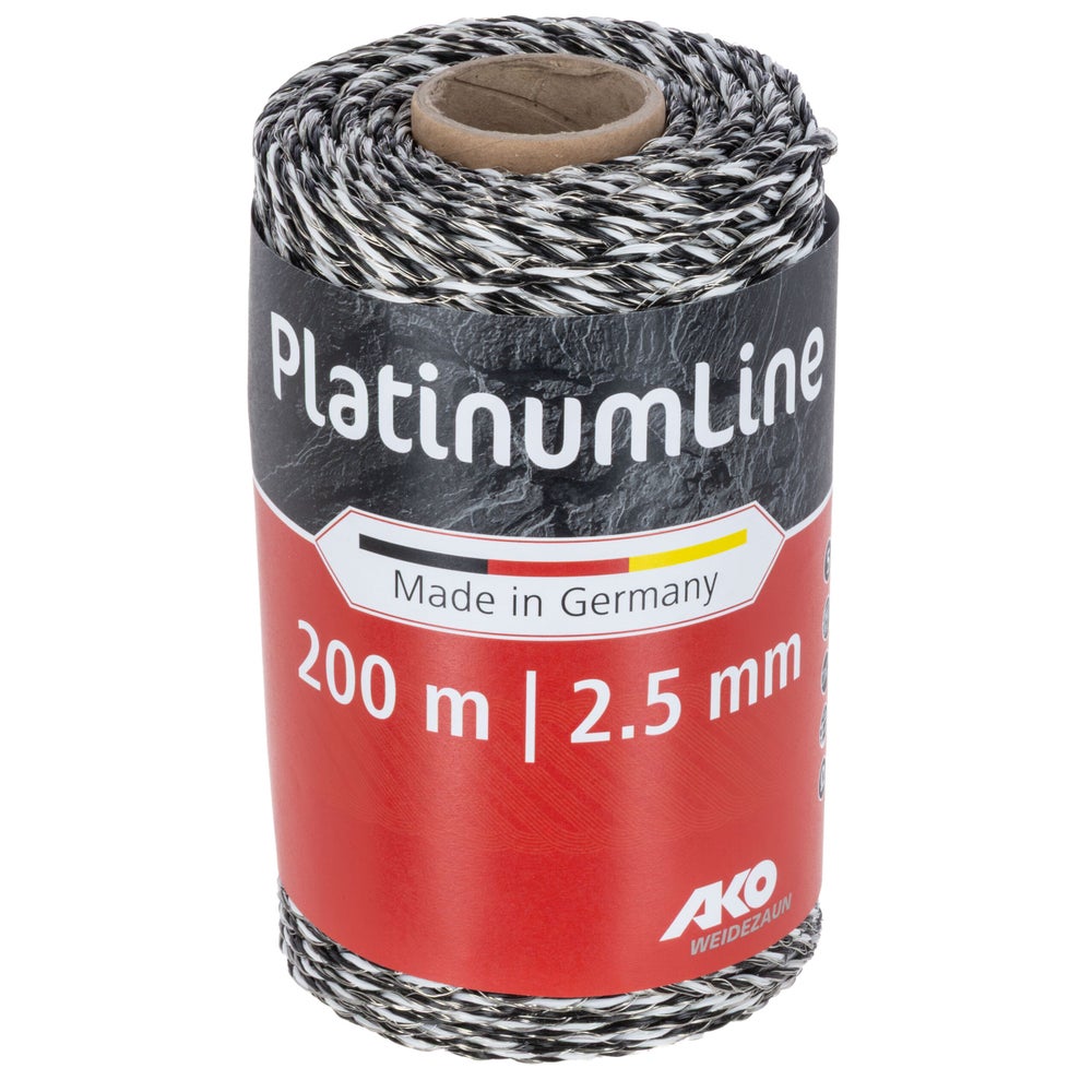 PlatinumLine Litze schwarz/weiß, 400m, 6x 0,20 mm Niro, 3x 0,25 Cu