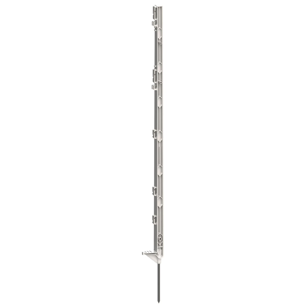 Vollkunststoffpfahl 105 cm weiß, Einzeltritt