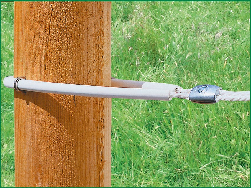 Schlauchisolator für 8mm-Seil 60cm, weiß