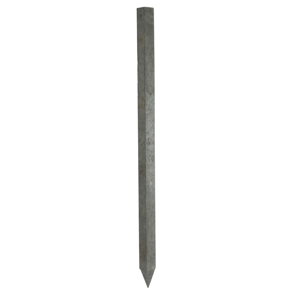 Recyclingpfahl 90x90x1750mm, vierkant, grau