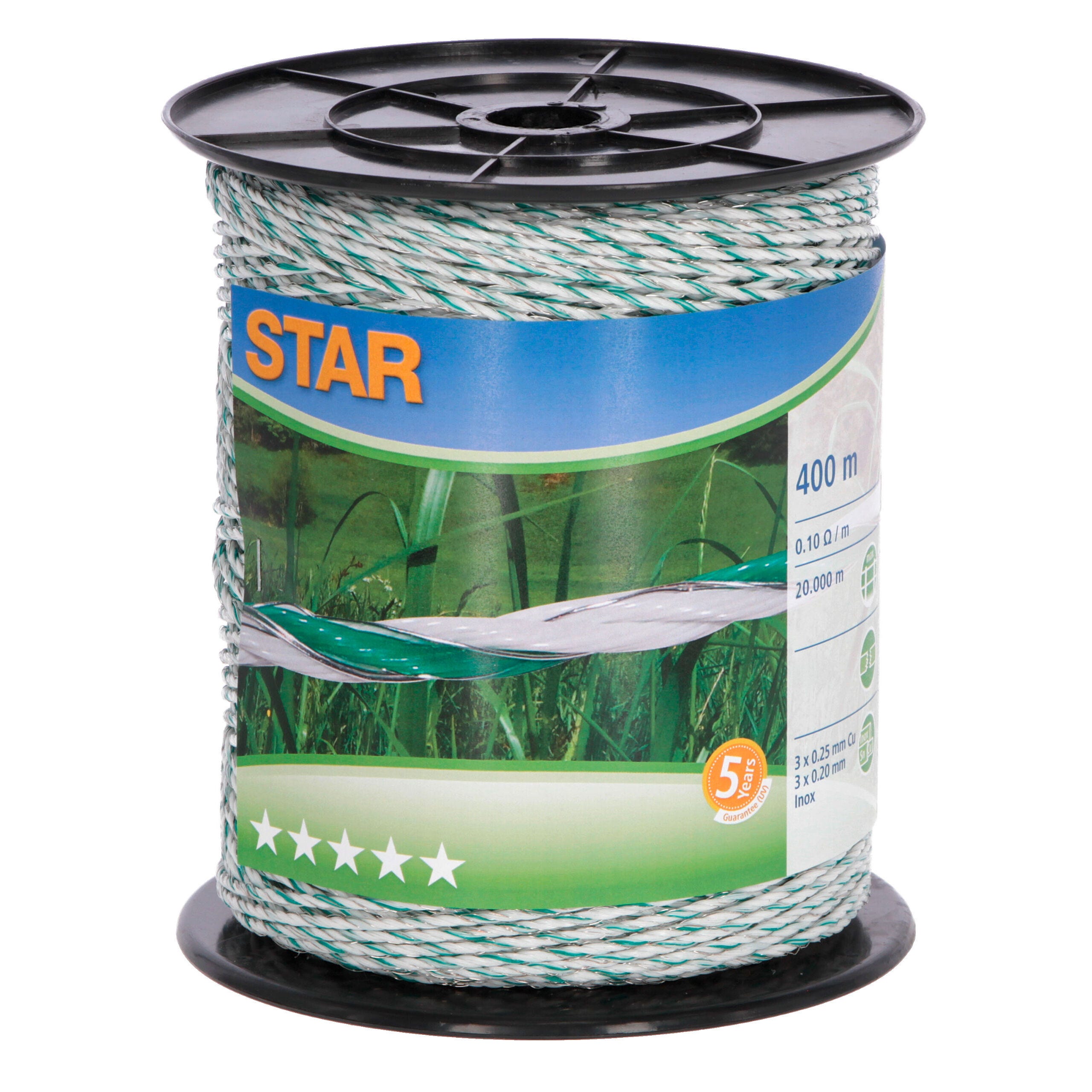 Star Litze, 400m,We/Gr. 3x Cu 0,25 + 3x Ni 0,20