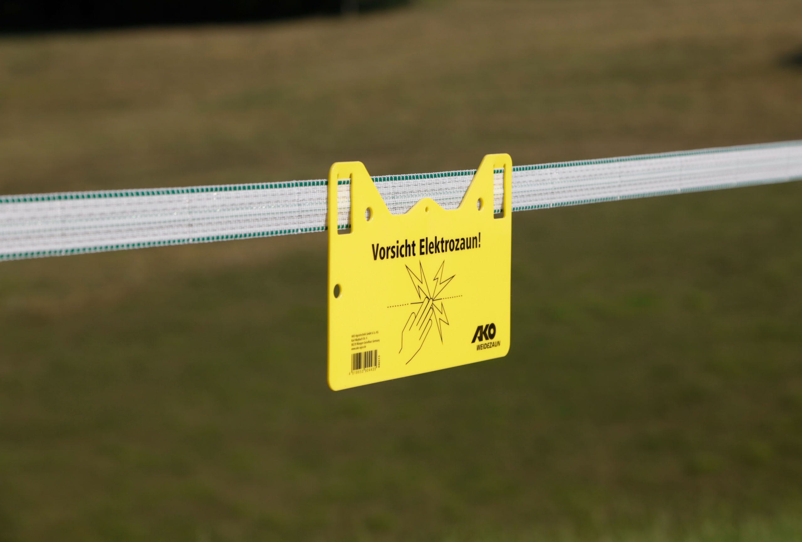Warnschild "hook - in" 2-seitig bedruckt, deutsch