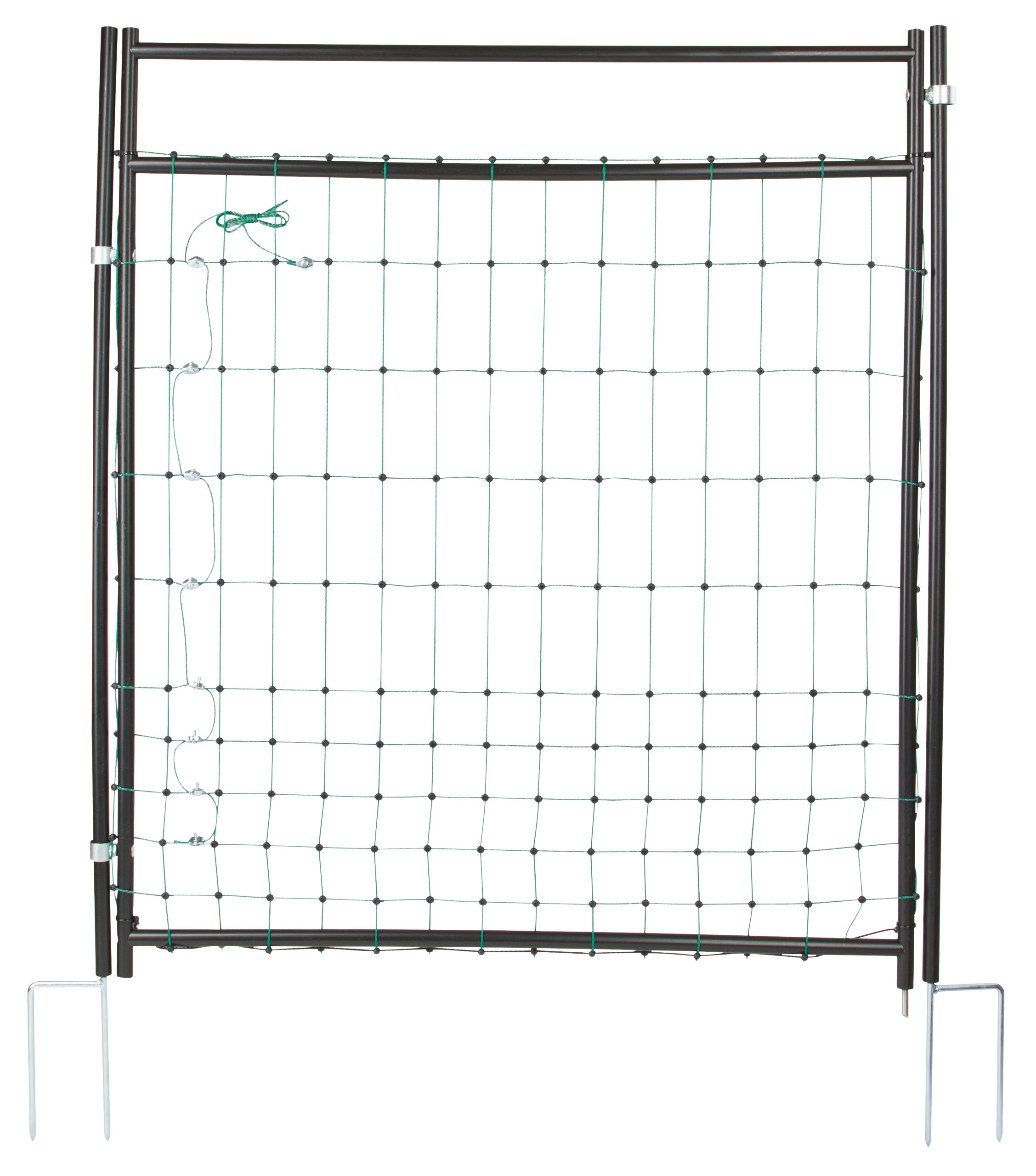 Tür für Elektrozaunnetze, elektrifizierbar für Netze bis 106cm Höhe
