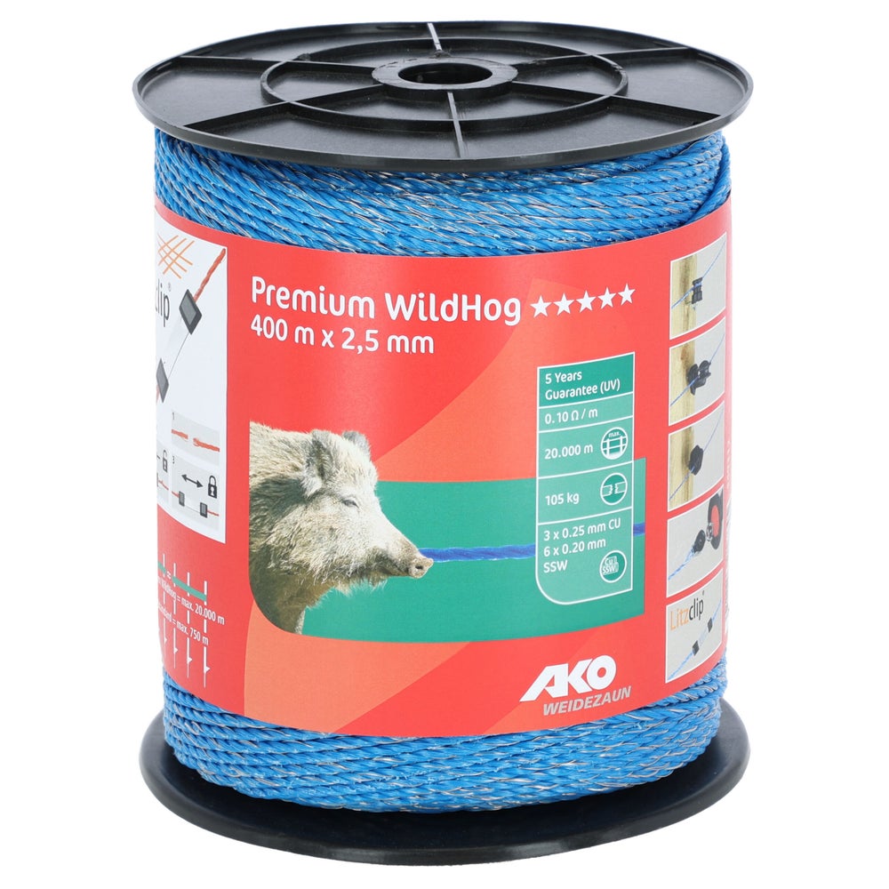 Premium WildHog Litze, blau 3x0,25 Cu, 6x 0,20 SSW 1000m