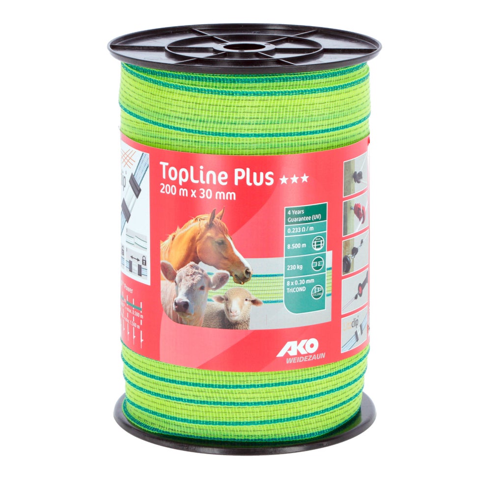 Band TopLine Plus, 200m, 30mm neongelb/blau 8x0,30mm TriCond