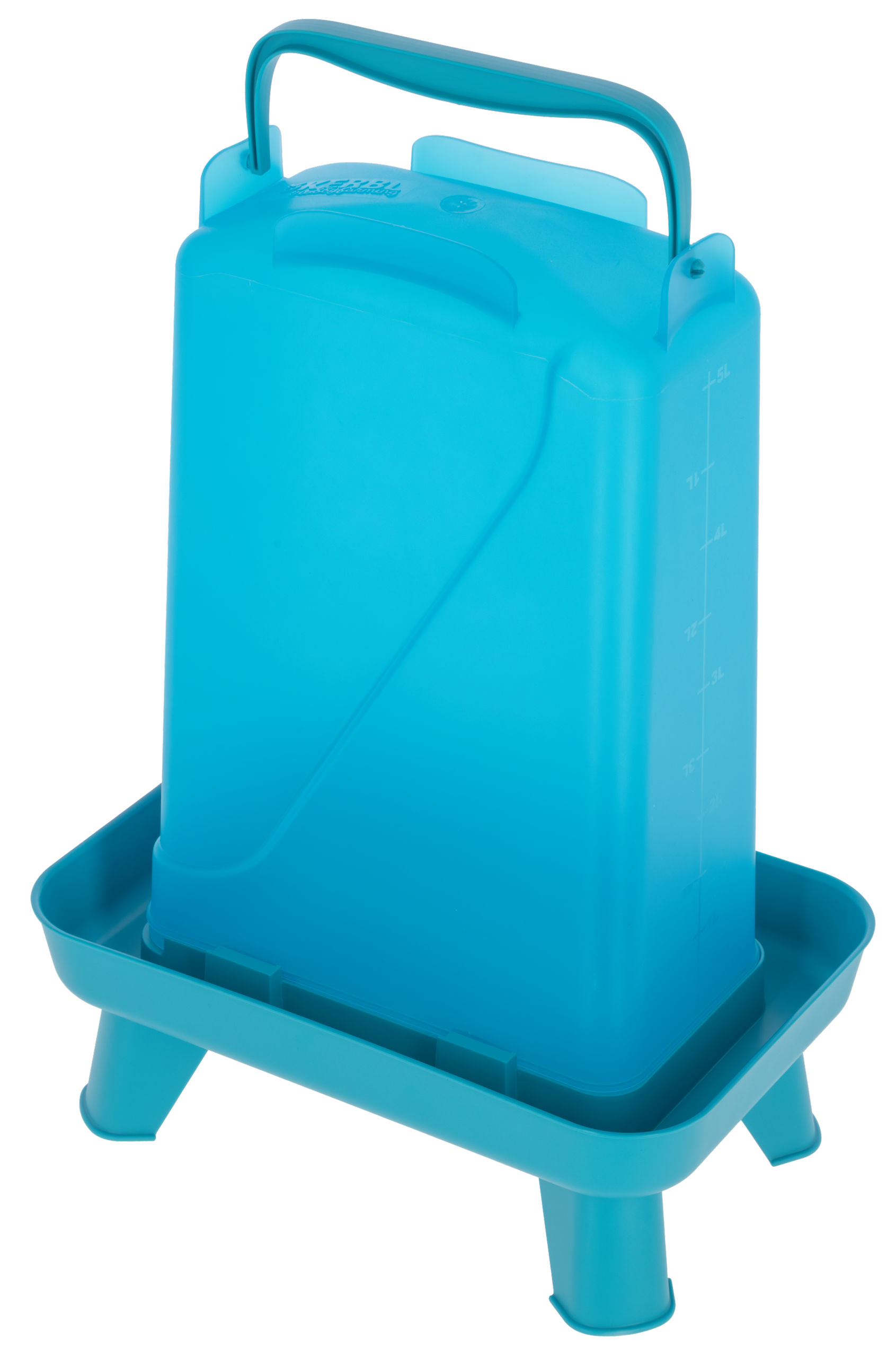 Geflügeltränke 5,5L blau rechteckig, Kunststoff
