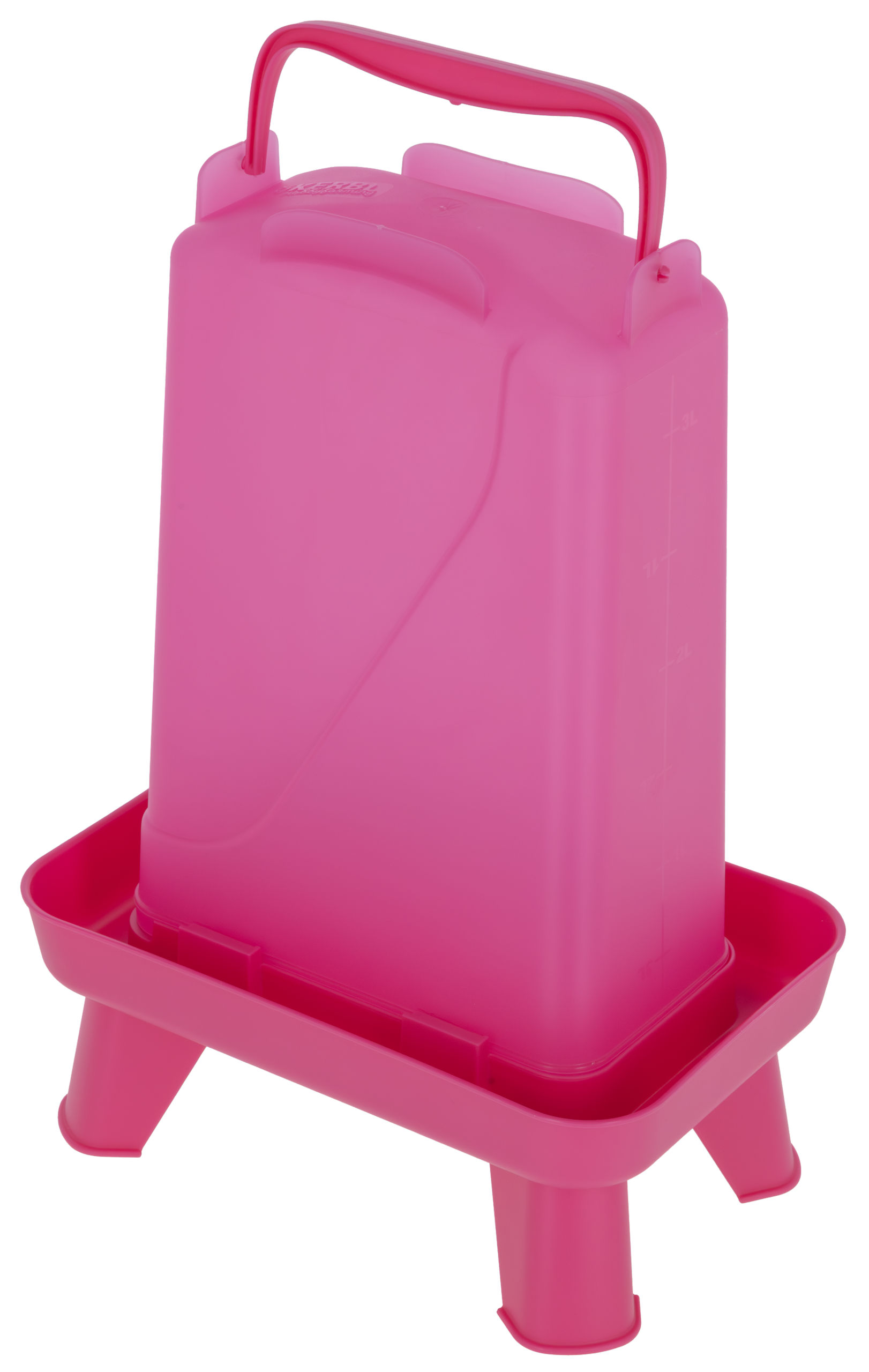 Geflügeltränke 3,5L pink rechteckig, Kunststoff