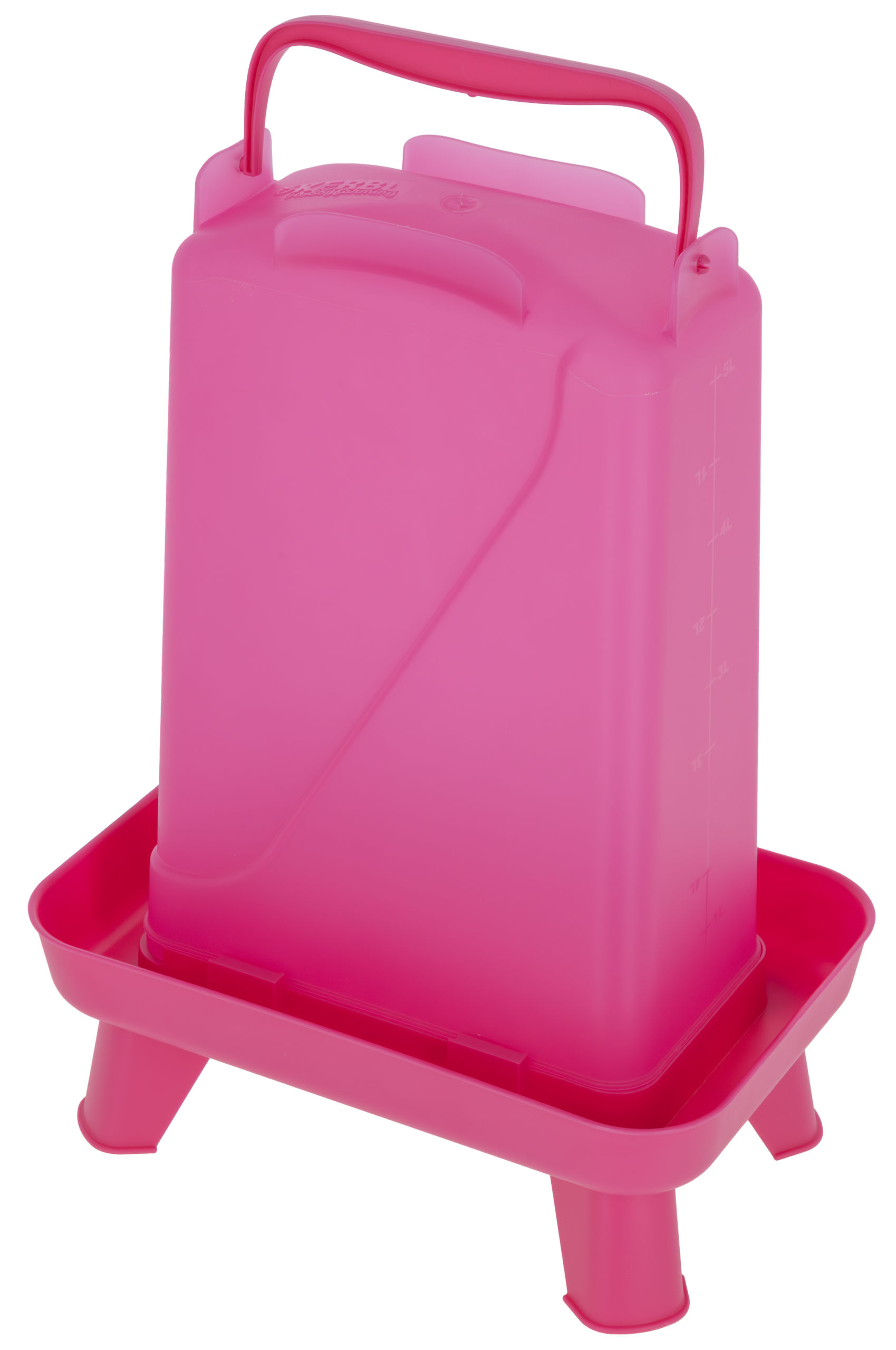 Geflügeltränke 5,5L pink rechteckig, Kunststoff