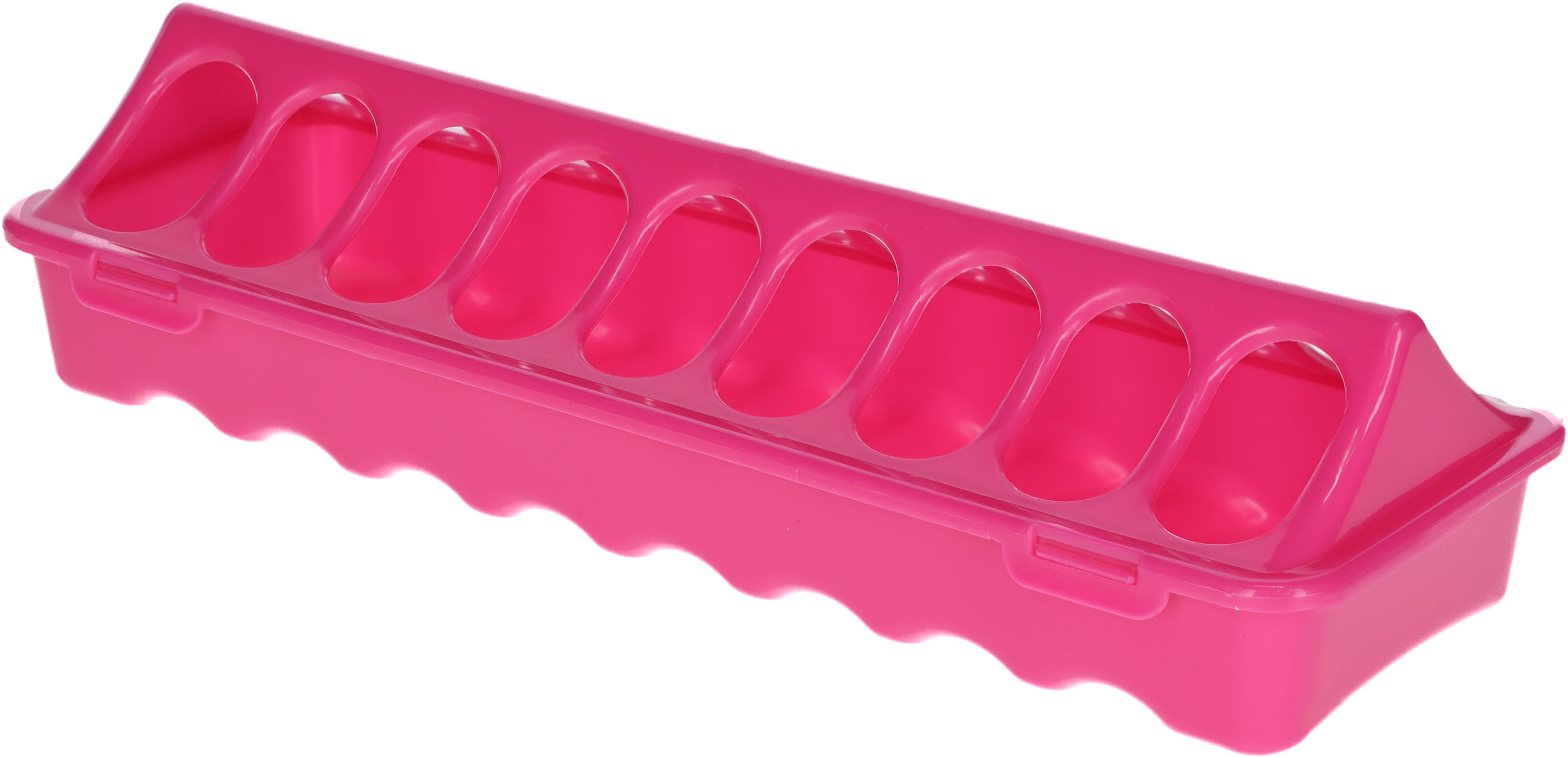 Futtertrog f. Küken Kunststoff rosa, 9,5x30cm