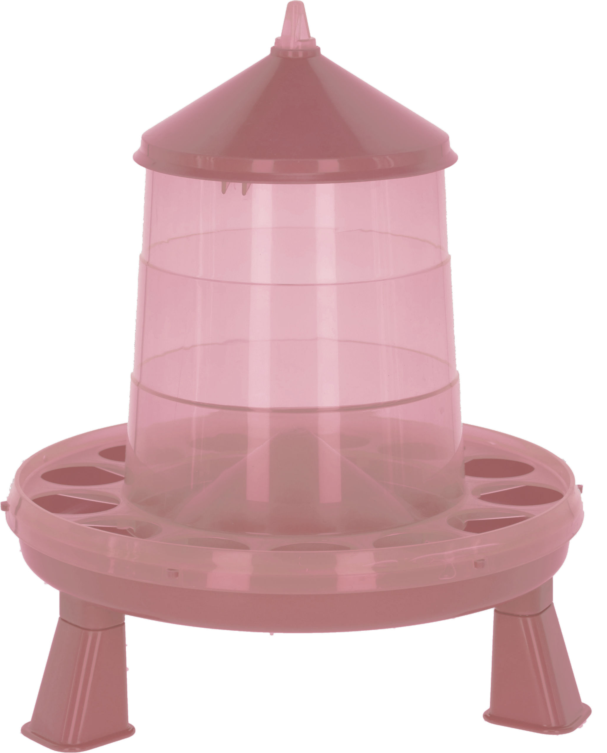 Futterautomat für 4,8l/4kg,mit Füßen, rose