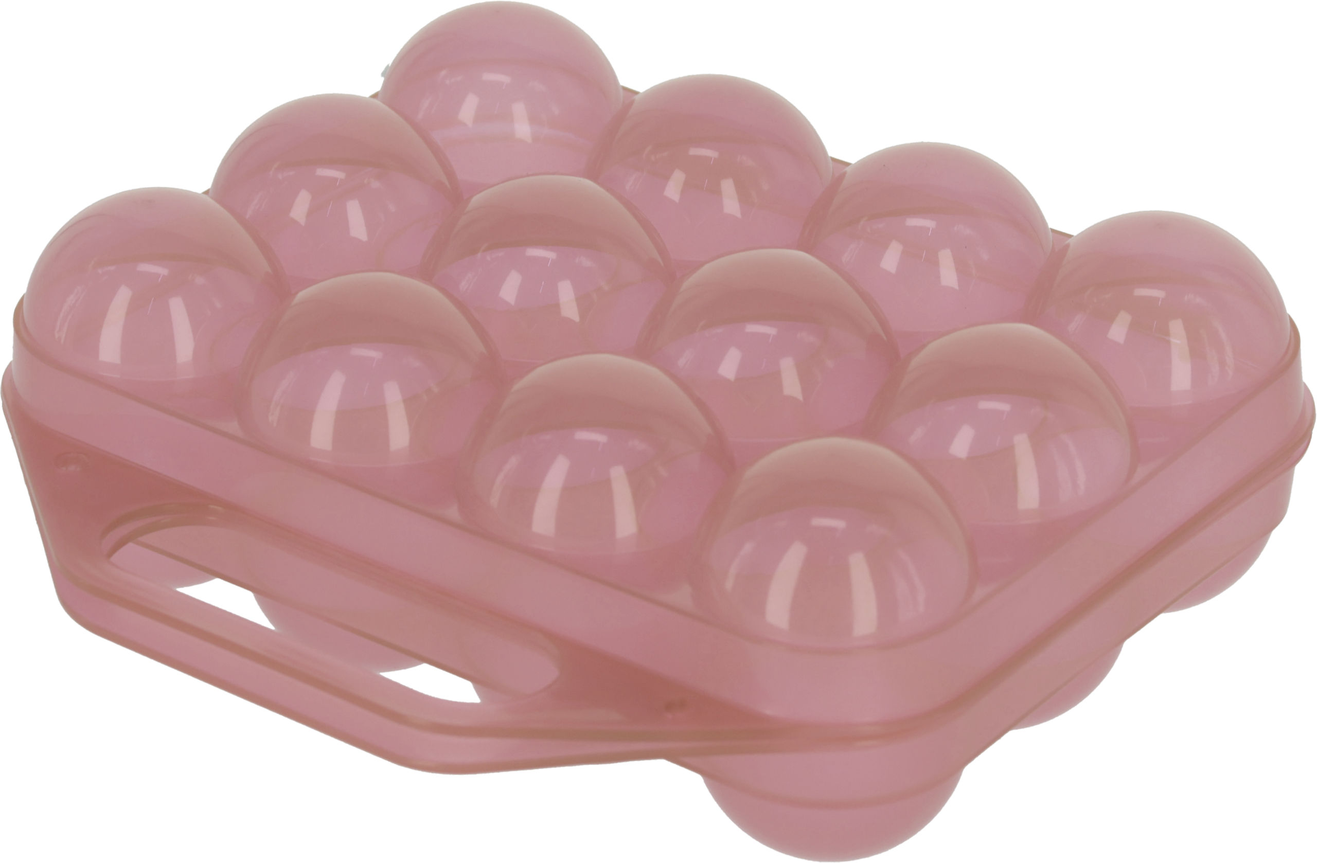 Eier Aufbewahrung aus Kunststoff für 12 Eier, rose
