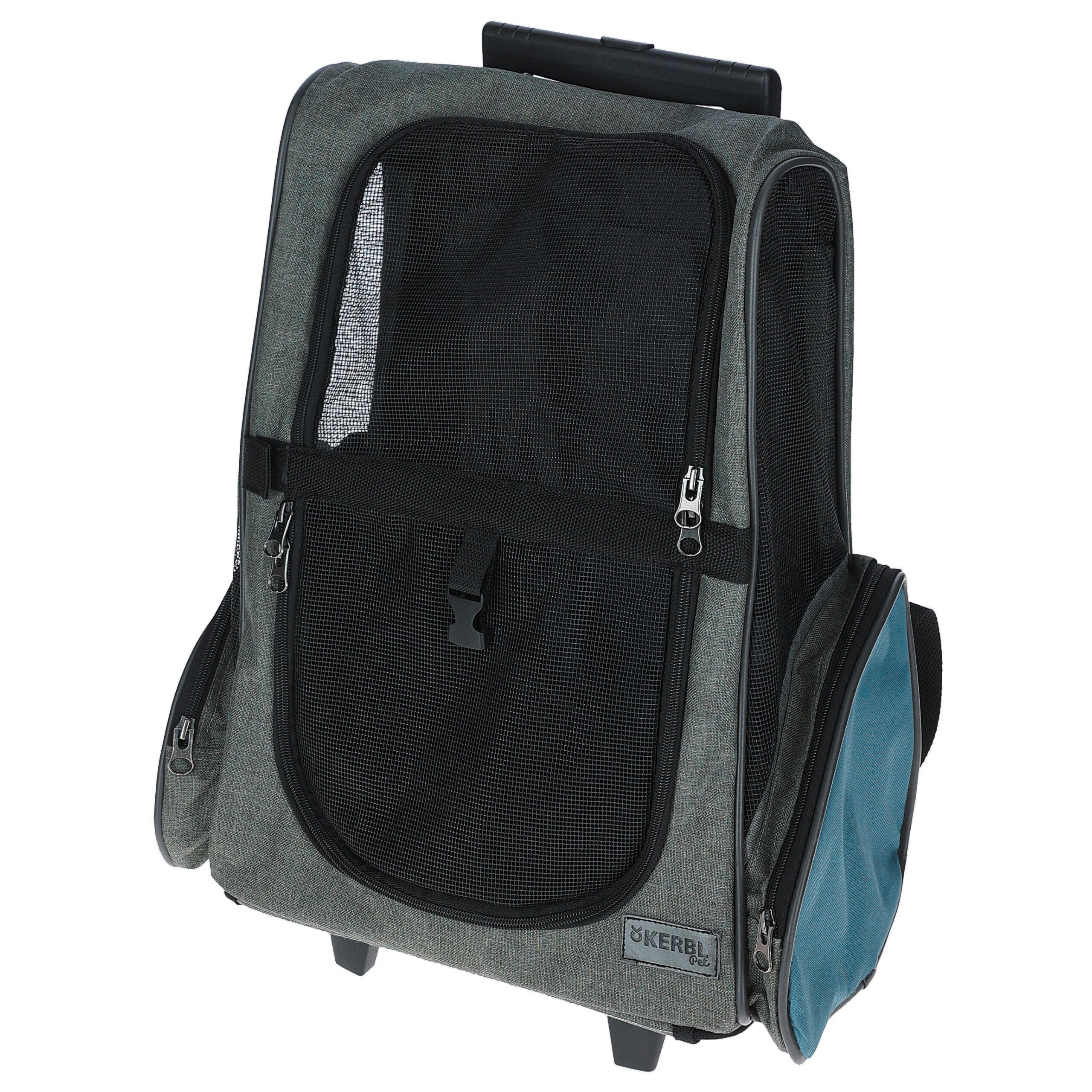 Trolley Vacation 41x26x55/103cm, grau/blau