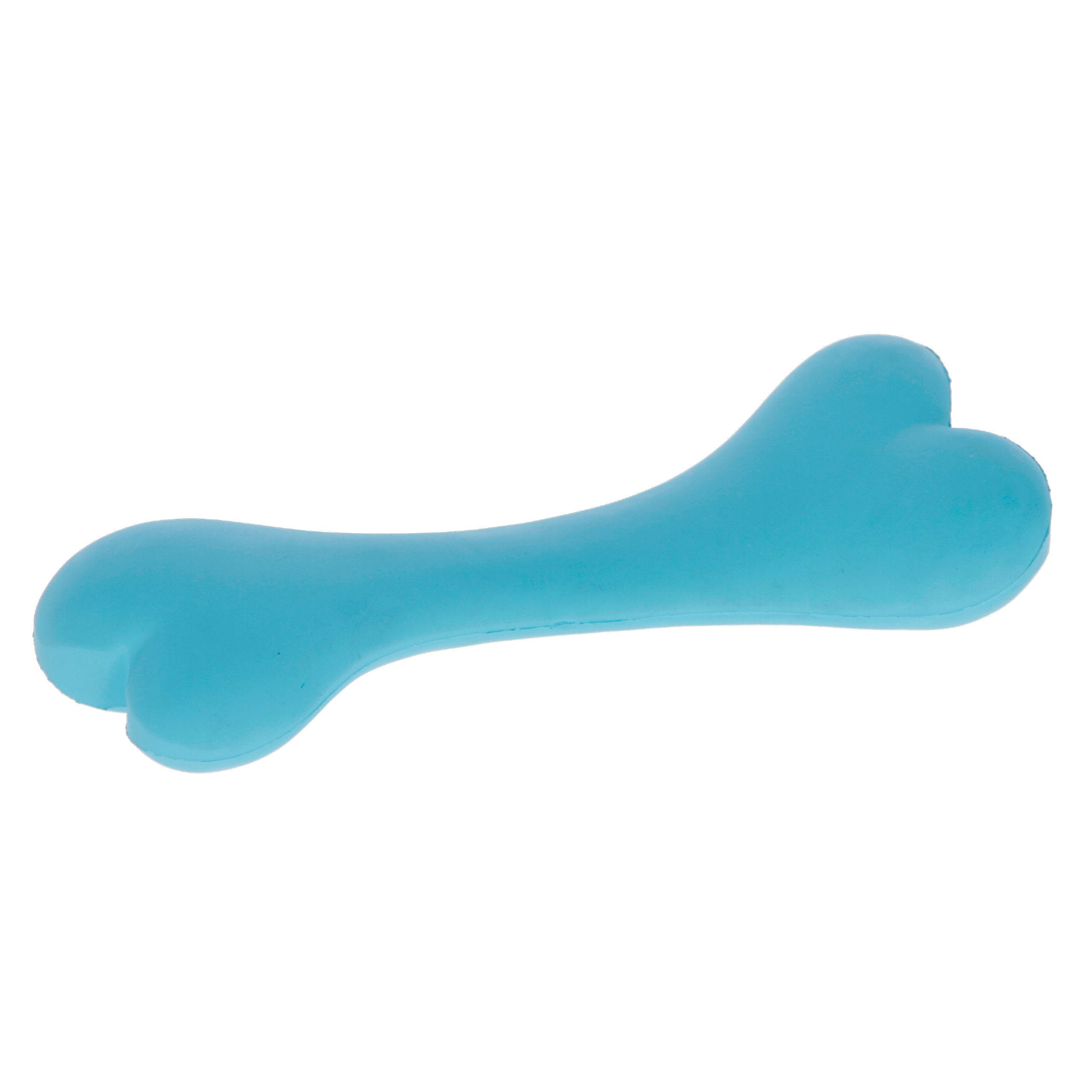 Knochen aus Vollgummi, blau, 17cm